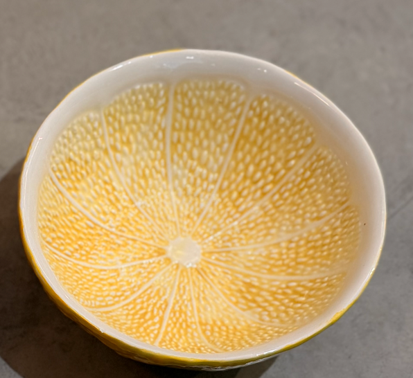 Bols et petites assiettes en Céramique Motif Agrume — Chehoma