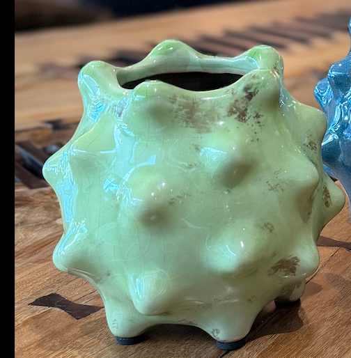 Vases "Oursin" en Céramique Émaillée — Style Vallauris / Space Age