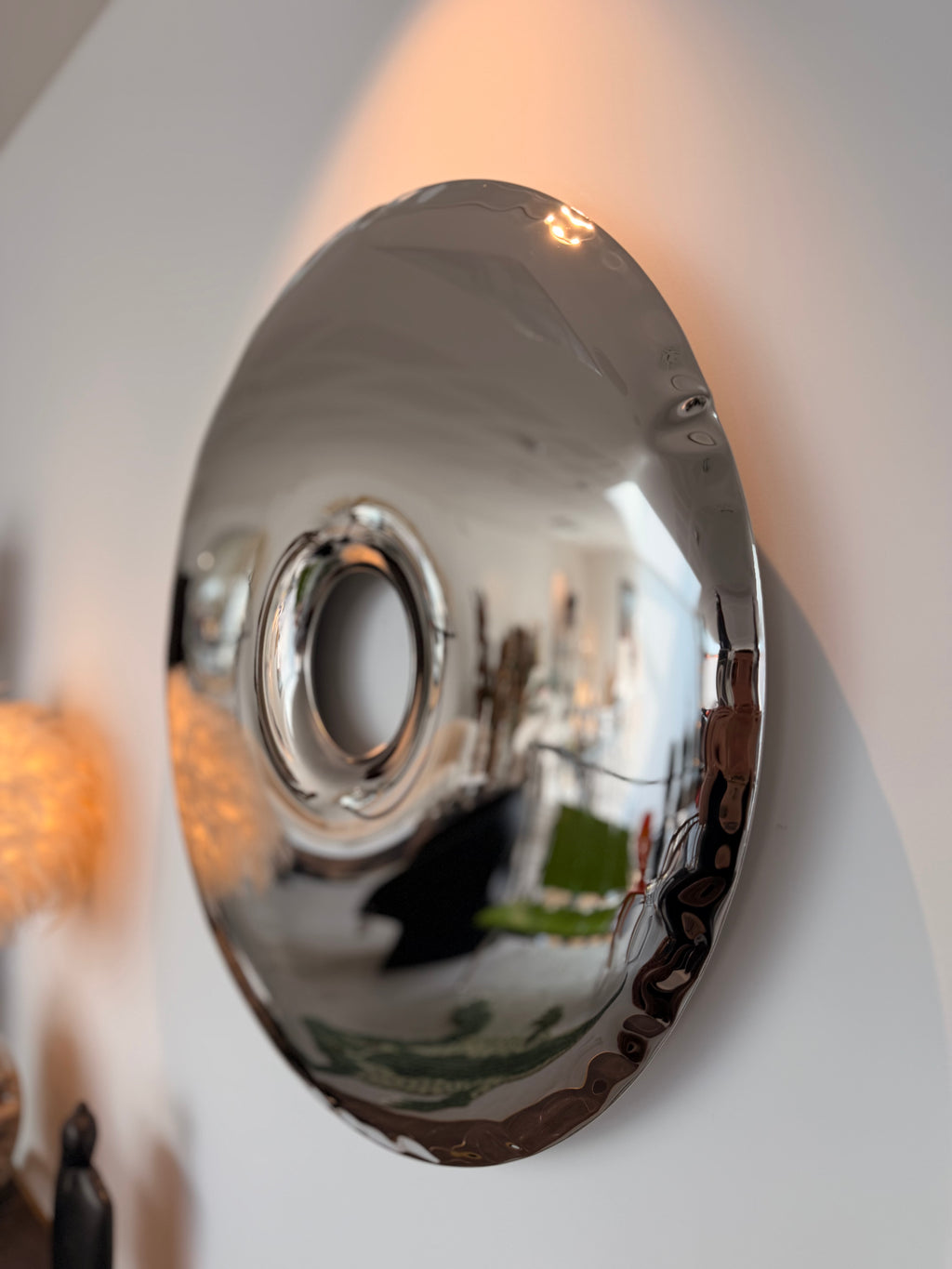 "Rondo" Sculptural Mirror in Polished Steel – Zieta Studio