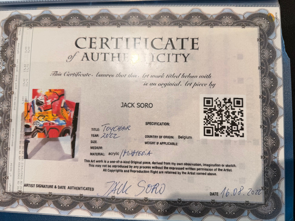 Fauteuil "Toy" Starck x Driade – Pièce Unique de Jack Soro (Certificat Inclus)