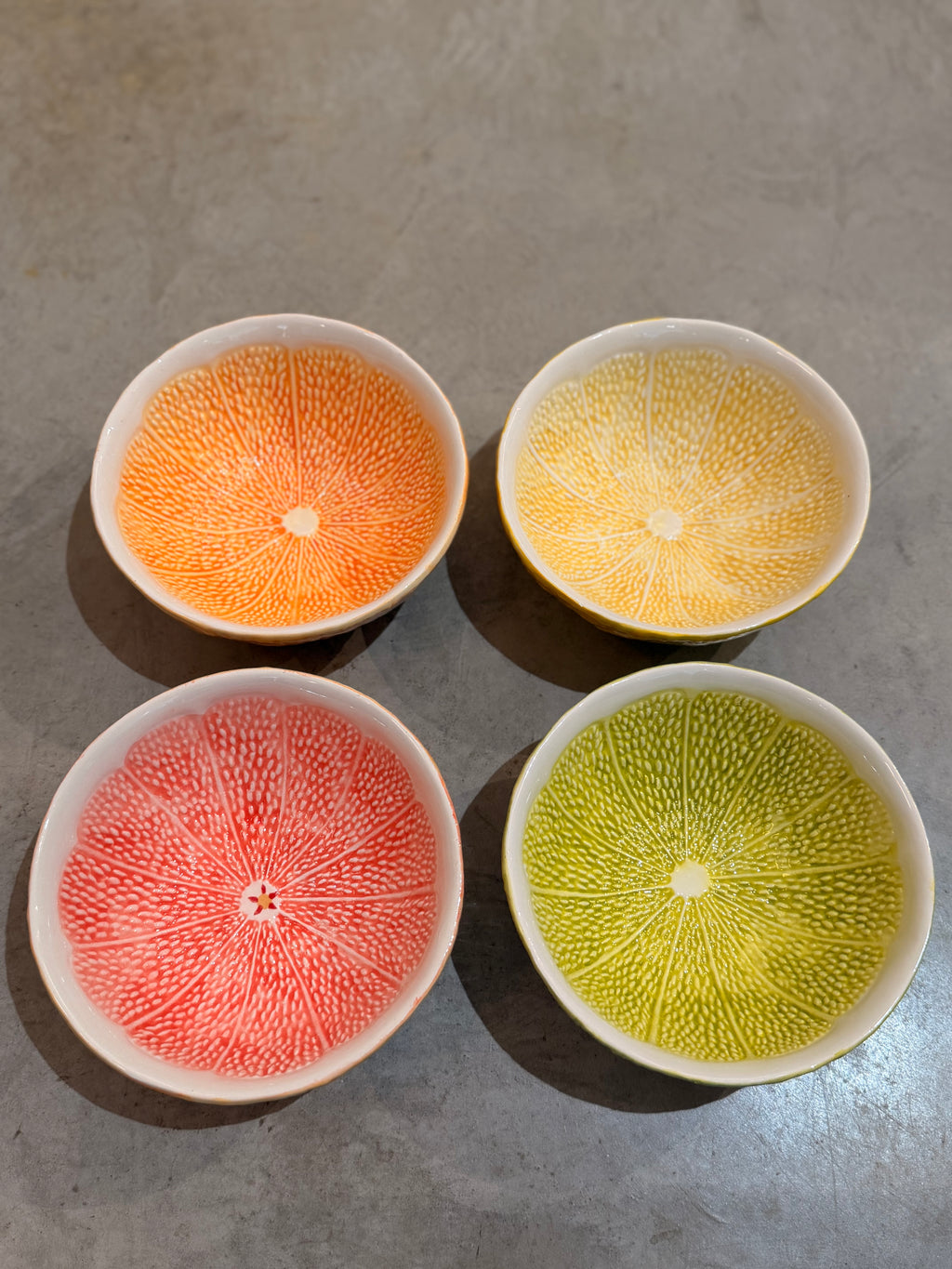 Bols et petites assiettes en Céramique Motif Agrume — Chehoma