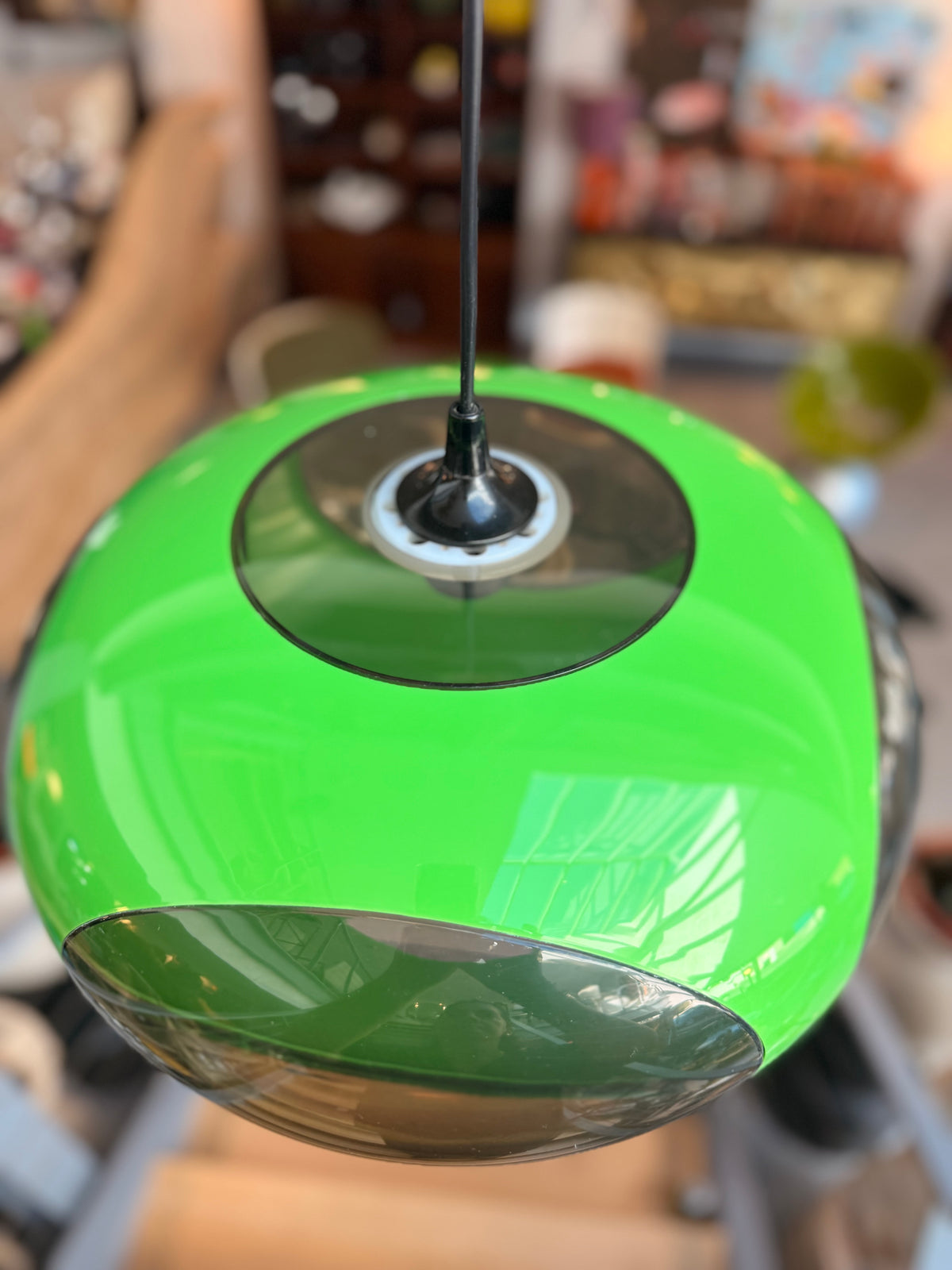 Suspension « Bug Eye » Space Age en Perspex — Luigi Colani / Massoni (Années 70)