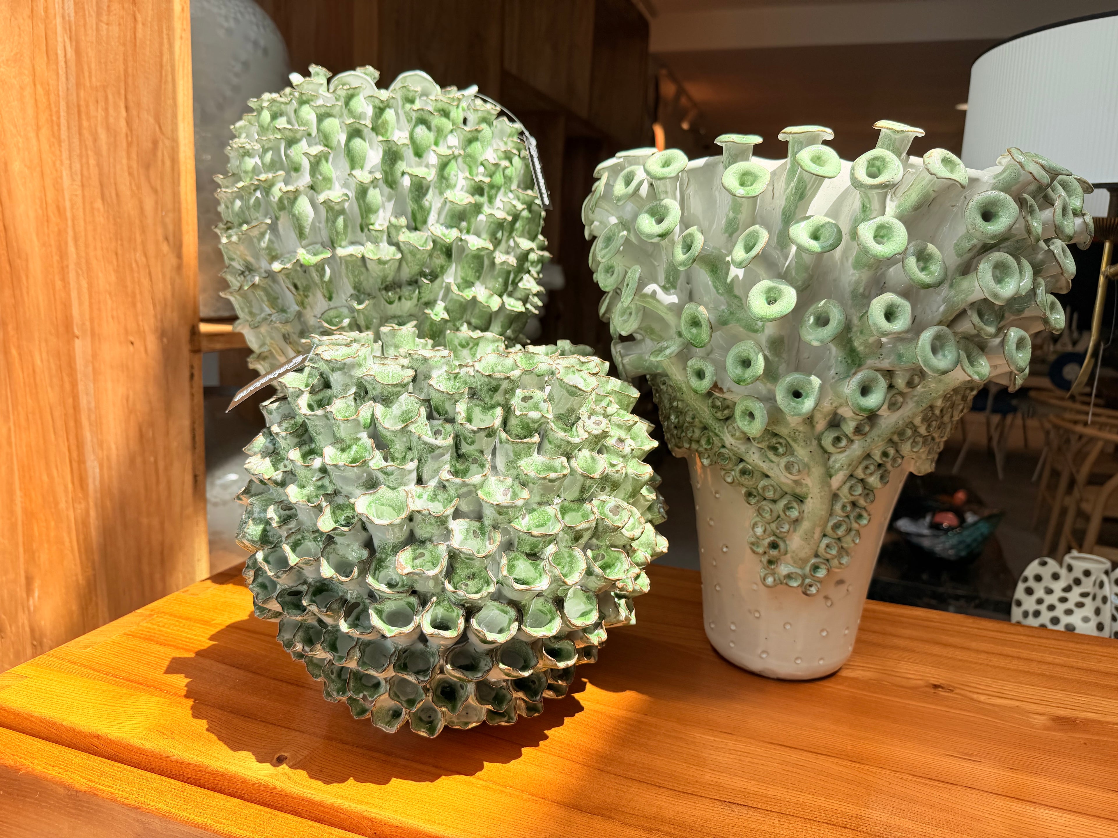 Céramiques d’Art Organiques & Marines – Vases et Sculptures en Argile Émaillée (Vente à l'unité)