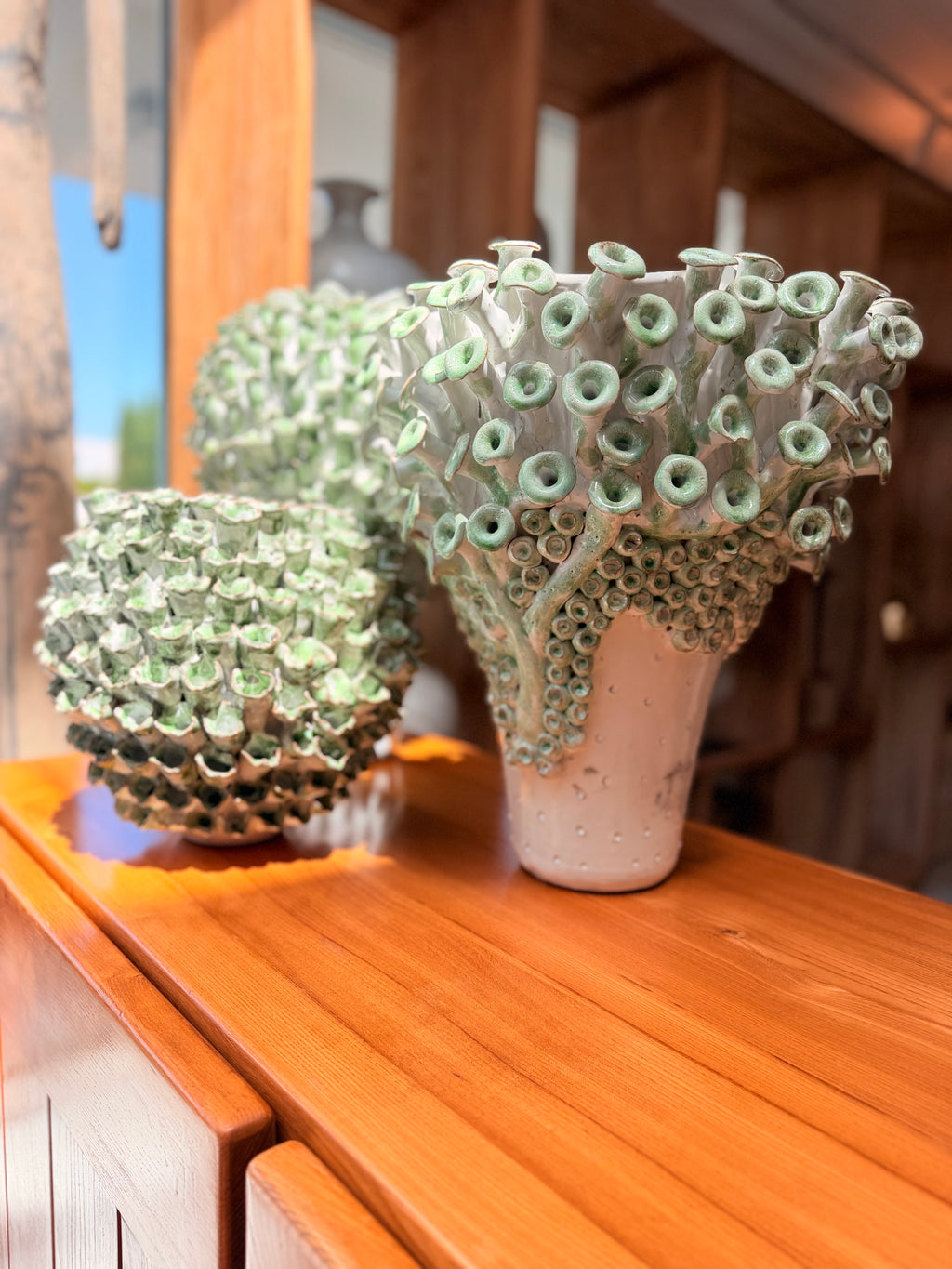Céramiques d’Art Organiques & Marines – Vases et Sculptures en Argile Émaillée (Vente à l'unité)