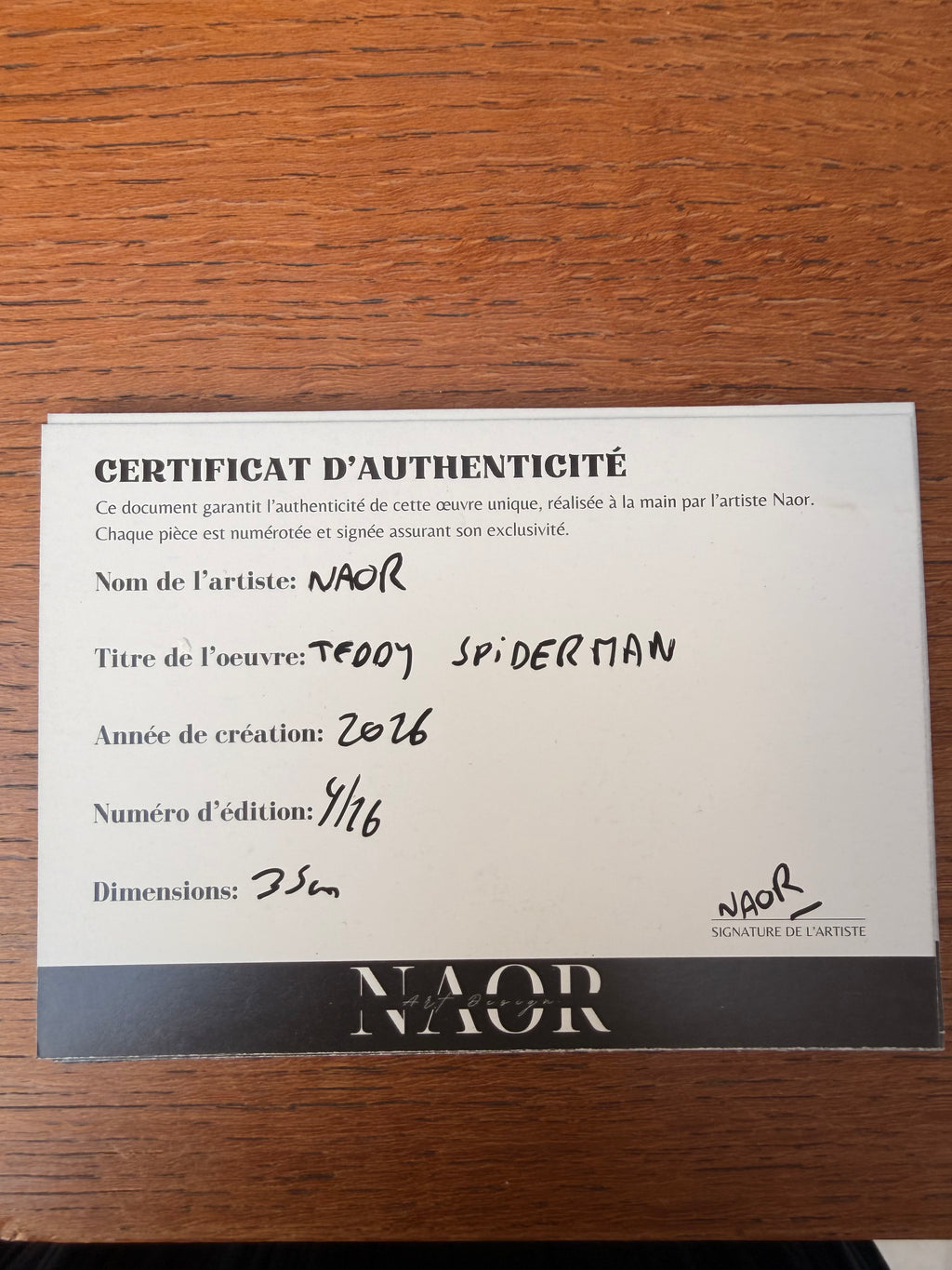 "Teddy" par Naor
