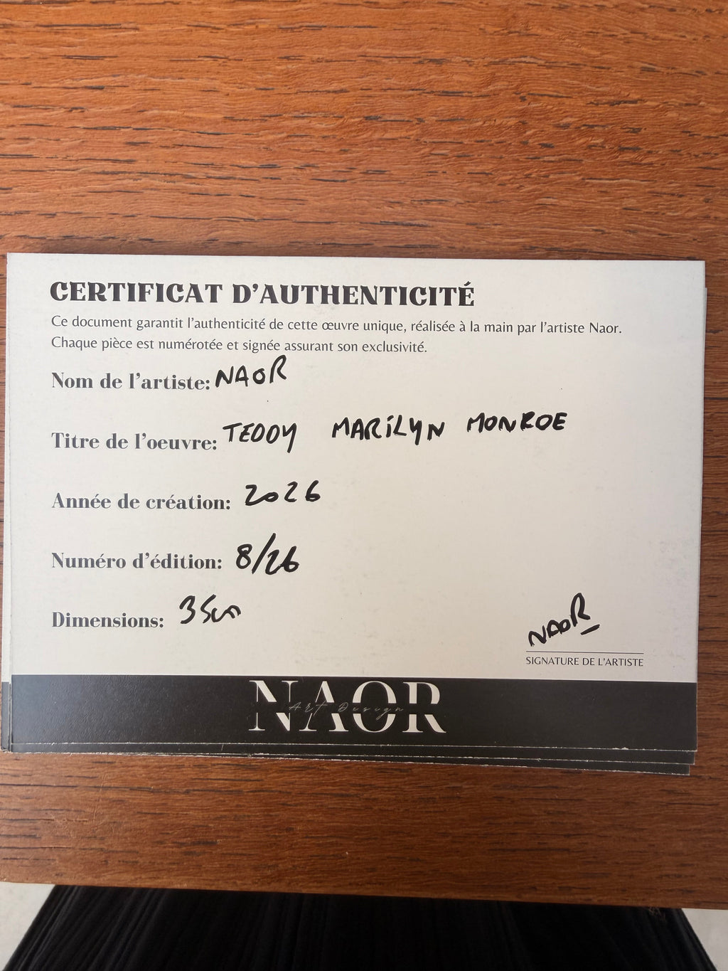 "Teddy" par Naor