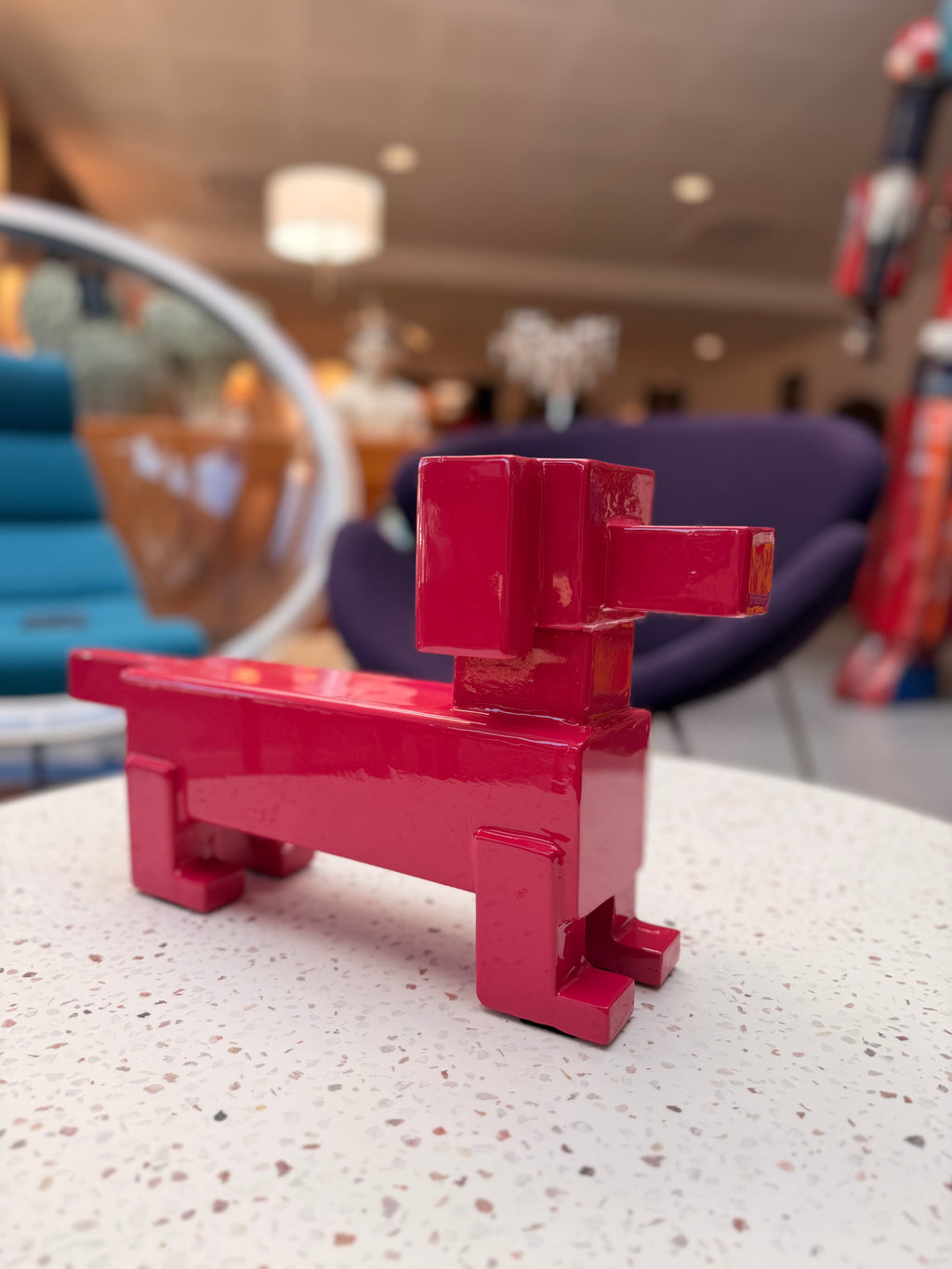"Arttotem" Dachshund Sculpture – Signed by Singla