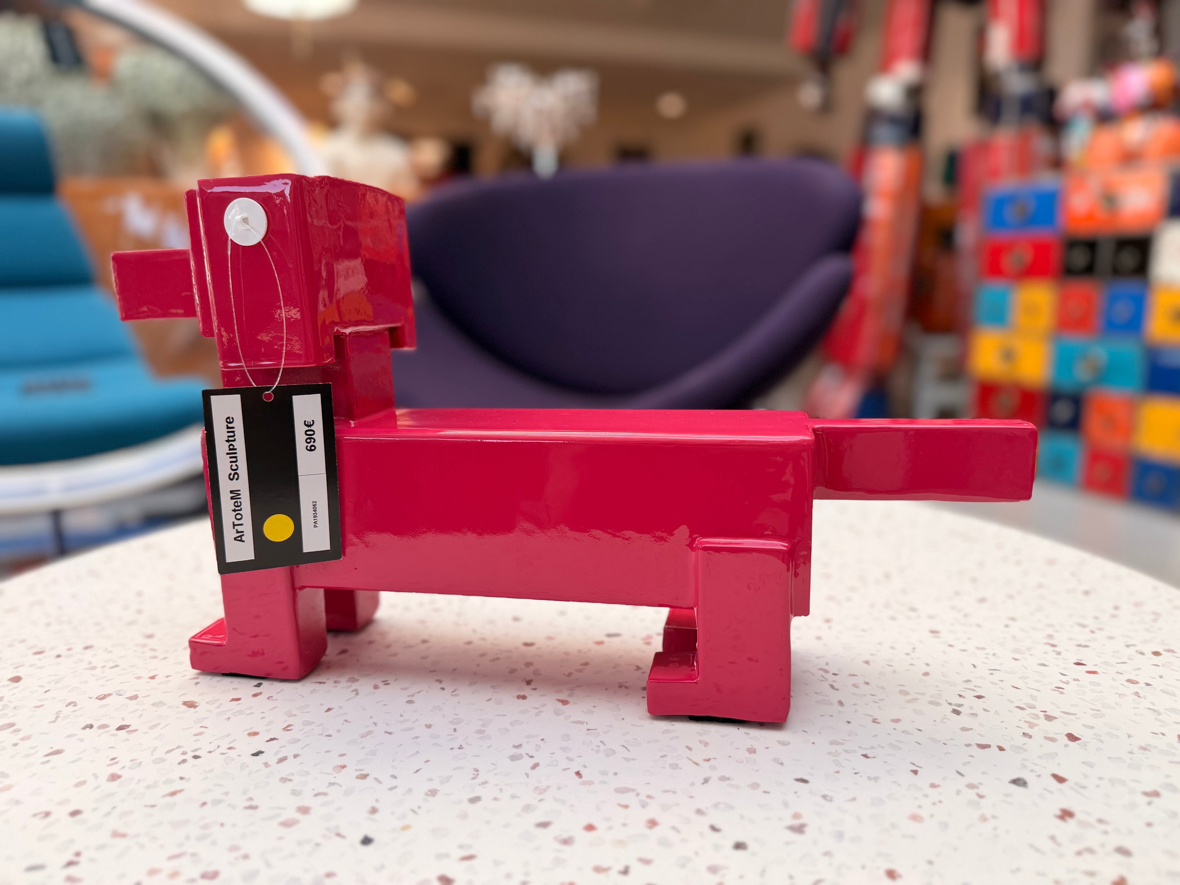 "Arttotem" Dachshund Sculpture – Signed by Singla