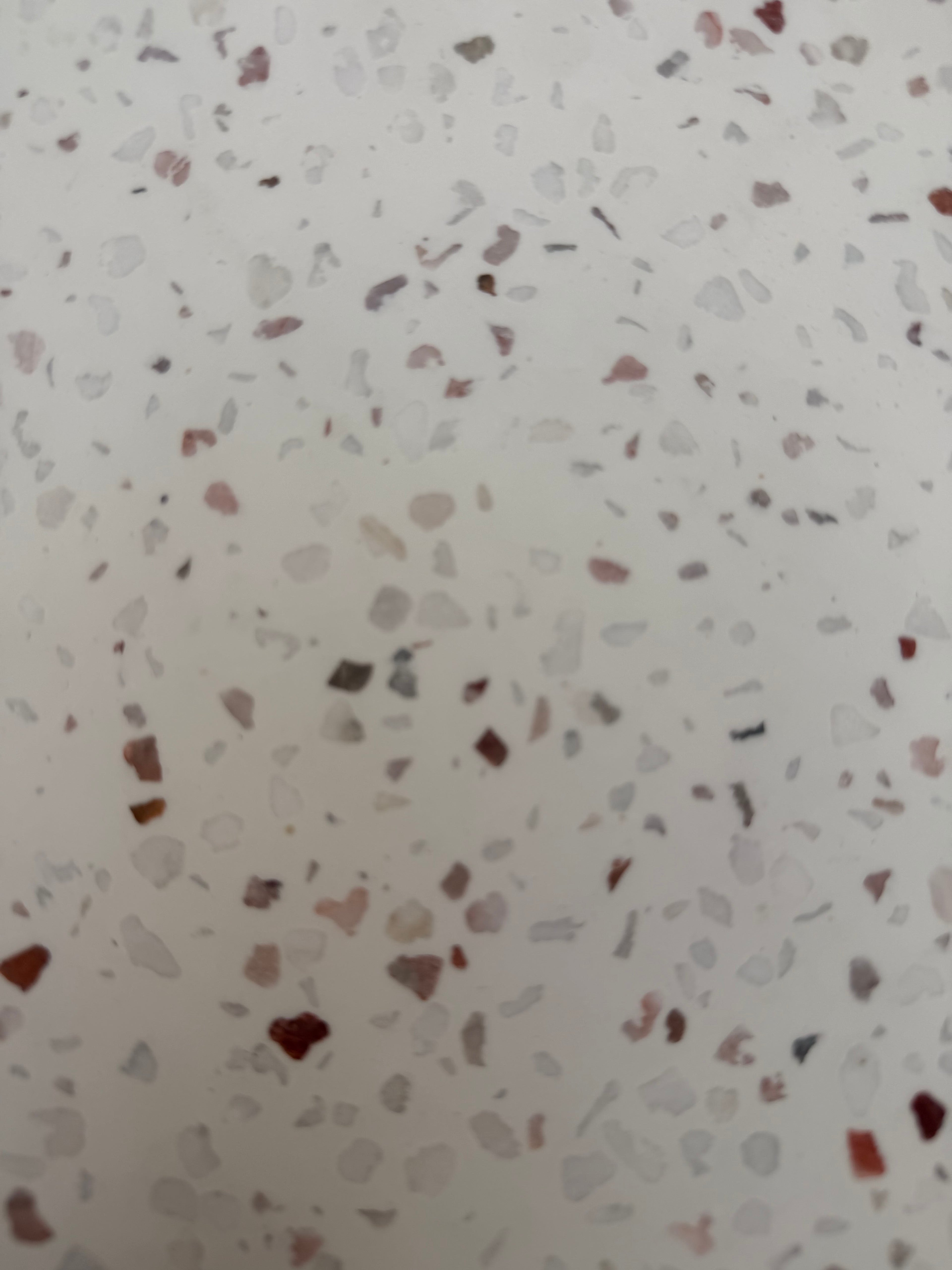 Table basse "Charlène" - Vermissen (Terrazzo blanc)