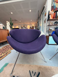 Fauteuil Orange Slice - Pierre Paulin pour Artifort (Tissu violet d'origine)