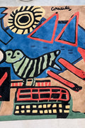 Tapis d’Artiste en Laine Signé Corneille – Mouvement CoBrA, Édition Limitée