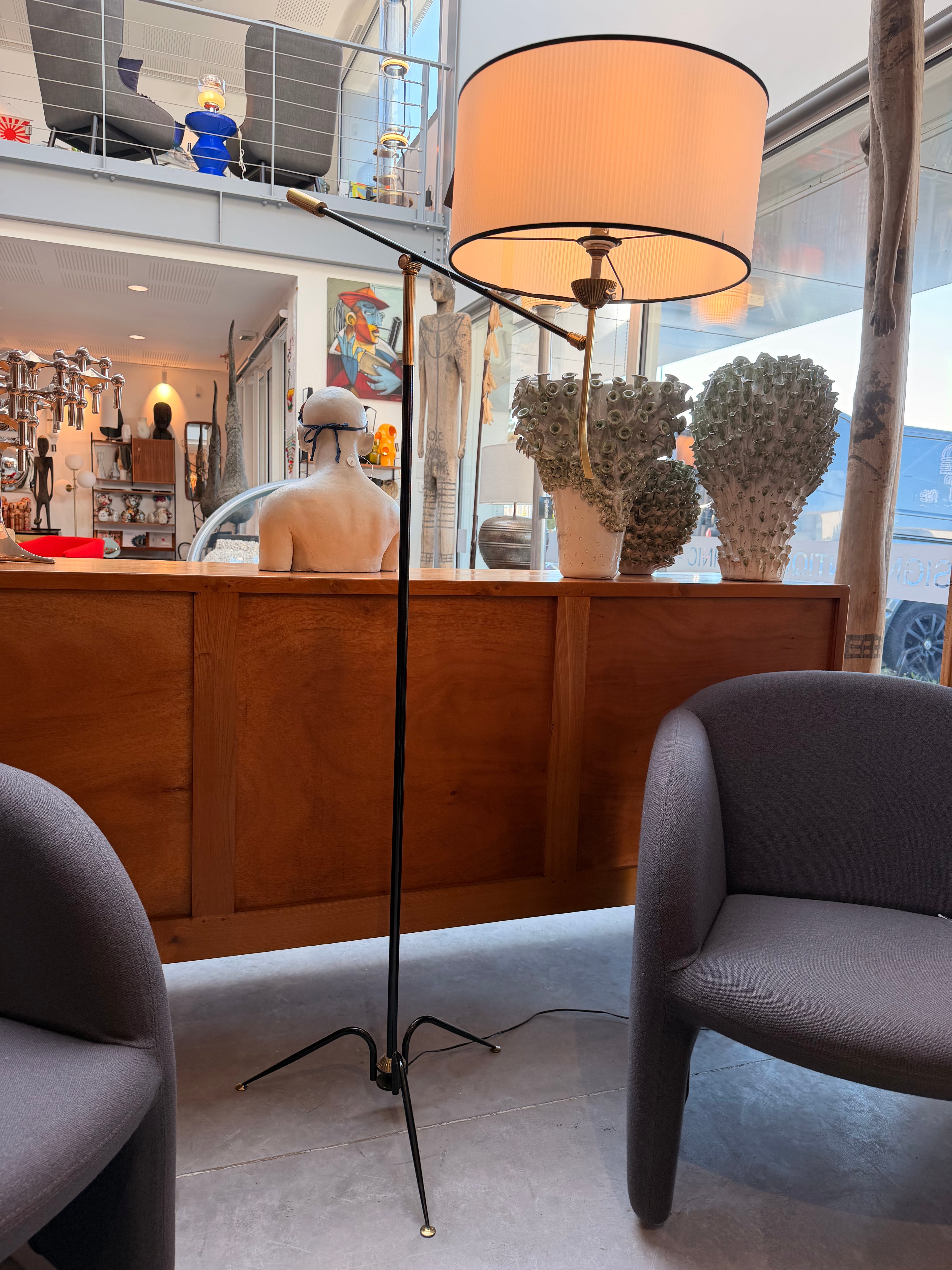 Lampadaire de Collection « Balancier » Modèle T644 – Maison Lunel (France)