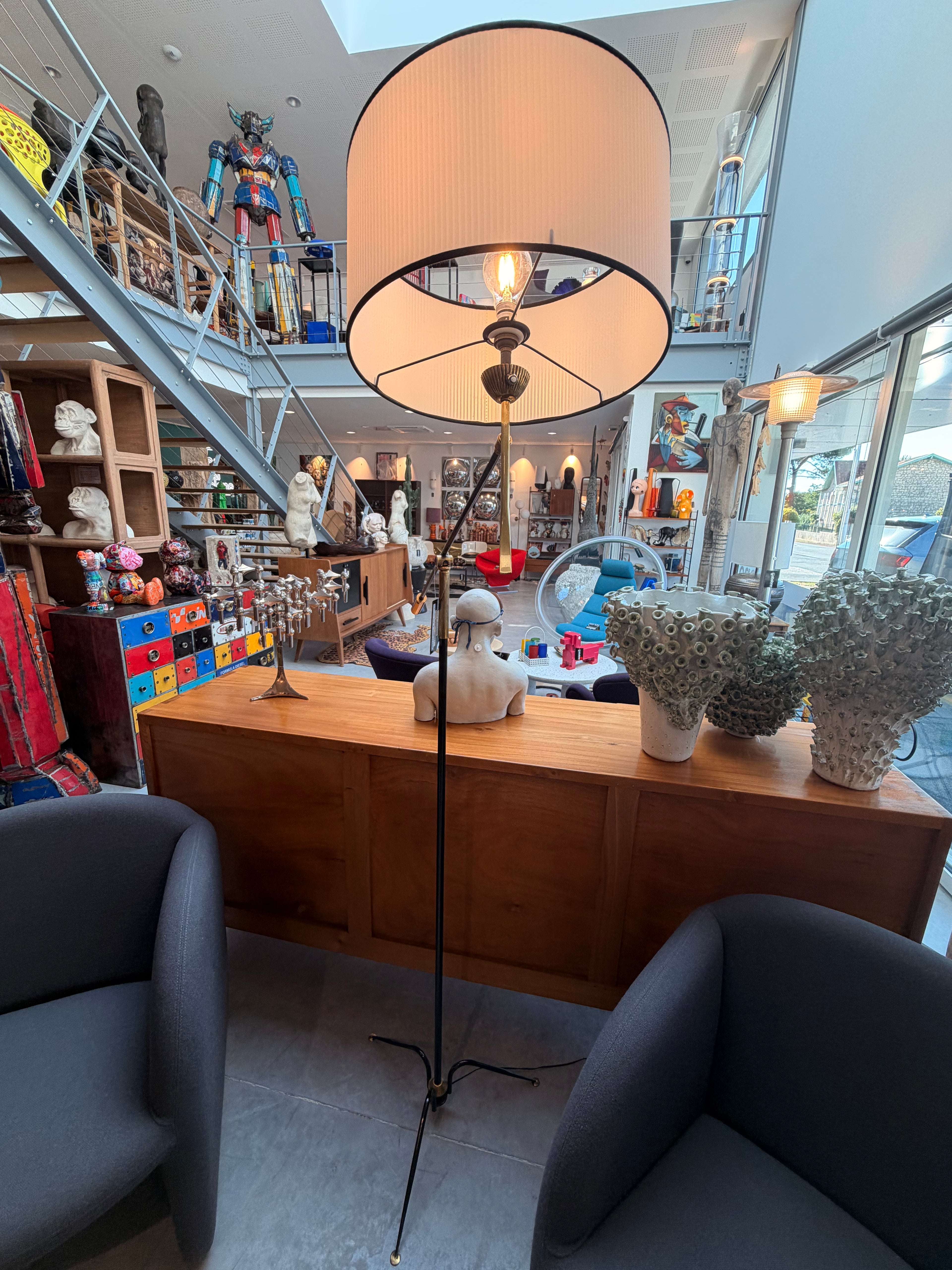 Lampadaire de Collection « Balancier » Modèle T644 – Maison Lunel (France)