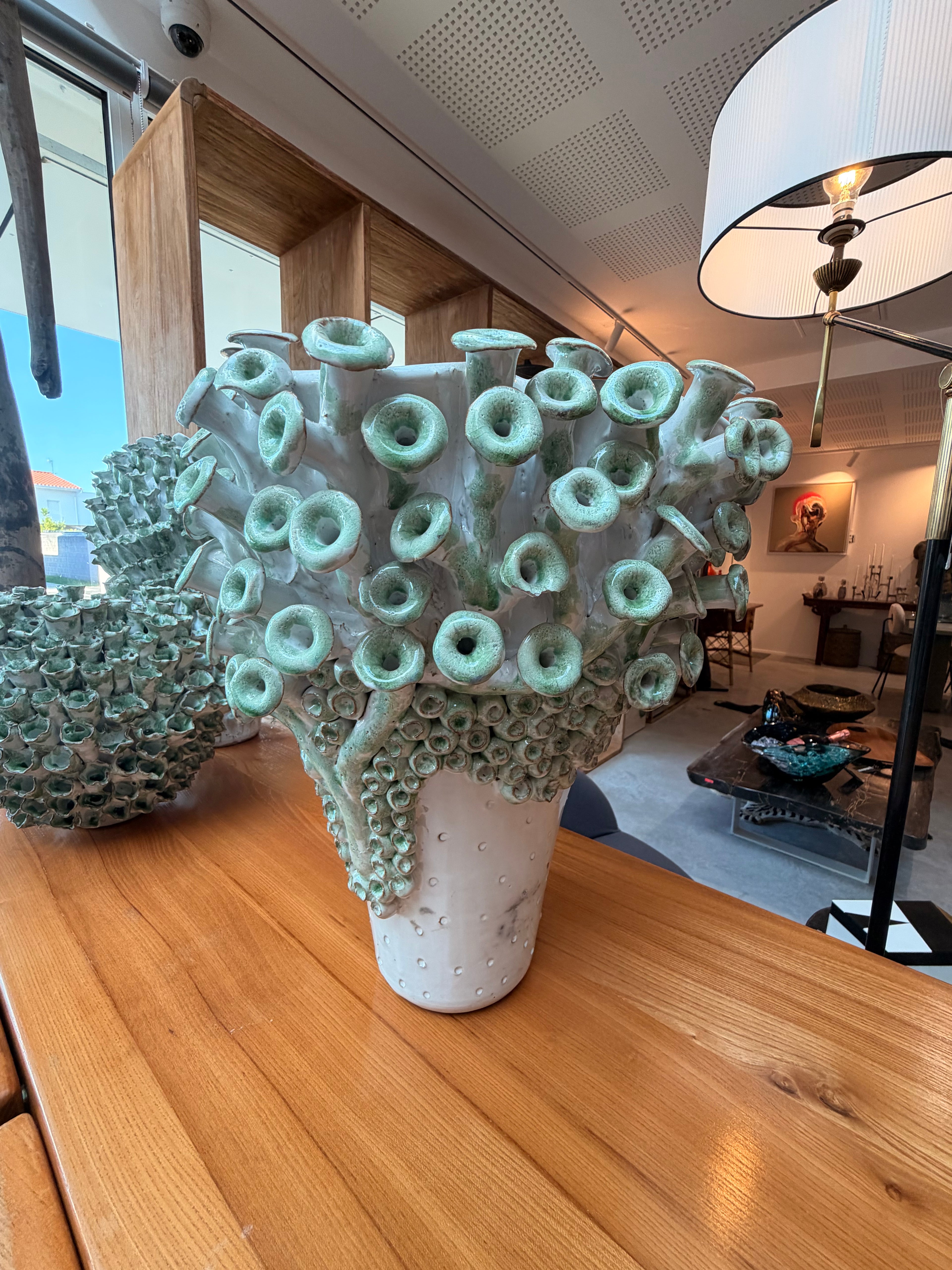 Céramiques d’Art Organiques & Marines – Vases et Sculptures en Argile Émaillée (Vente à l'unité)