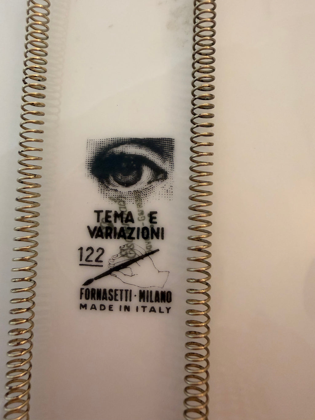 Fornasetti Milano Collector's Plate – Iconic "Tema e Variazioni" Series (Sold Individually)