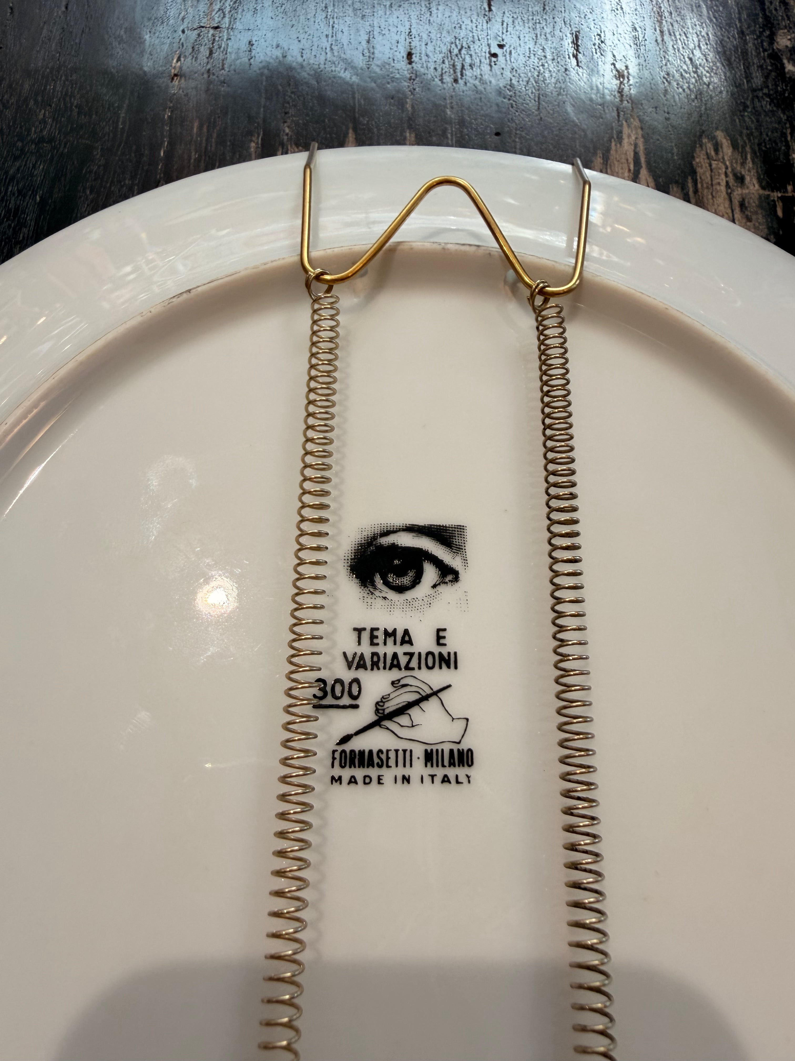 Fornasetti Milano Collector's Plate – Iconic "Tema e Variazioni" Series (Sold Individually)