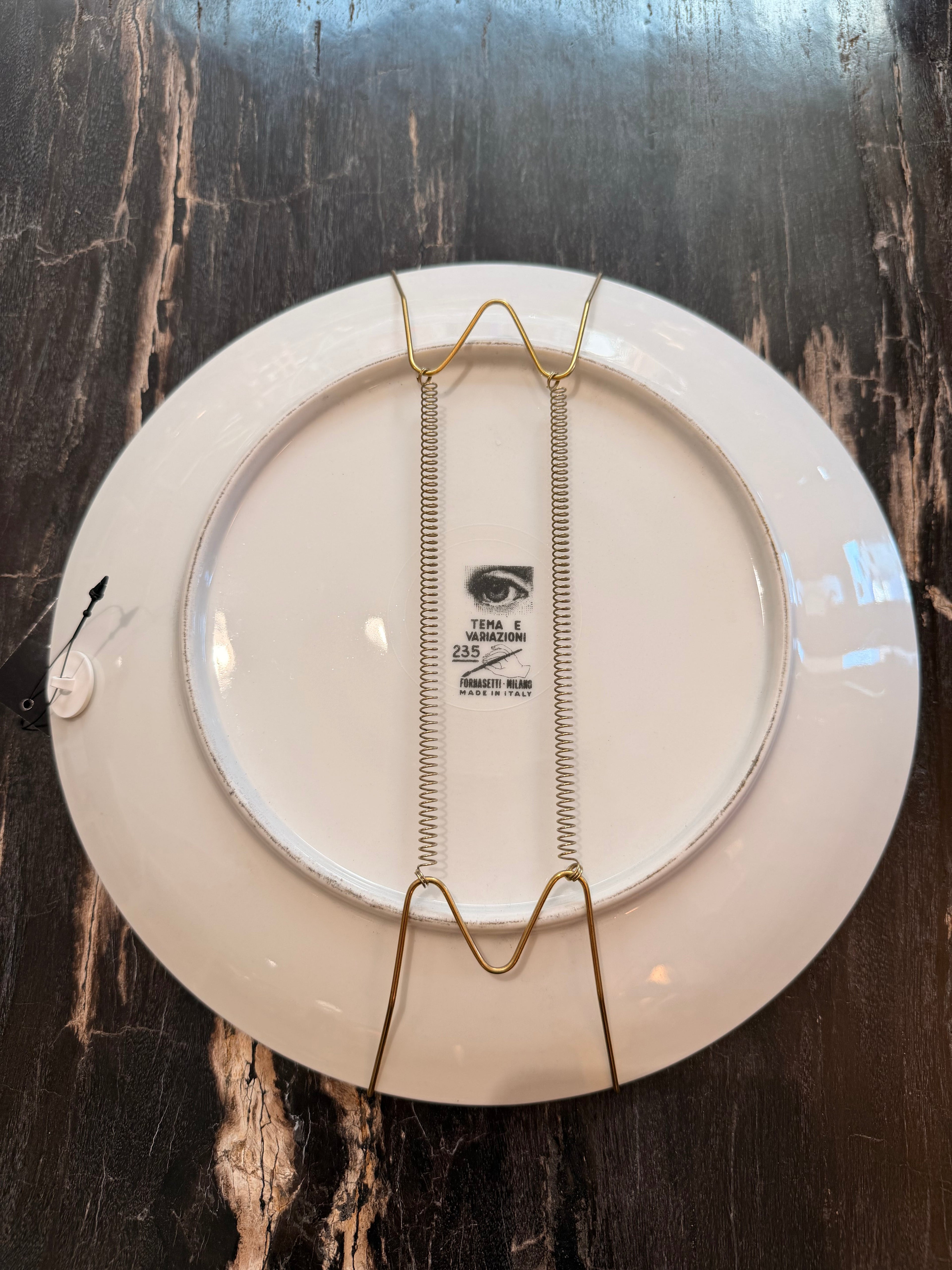 Fornasetti Milano Collector's Plate – Iconic "Tema e Variazioni" Series (Sold Individually)