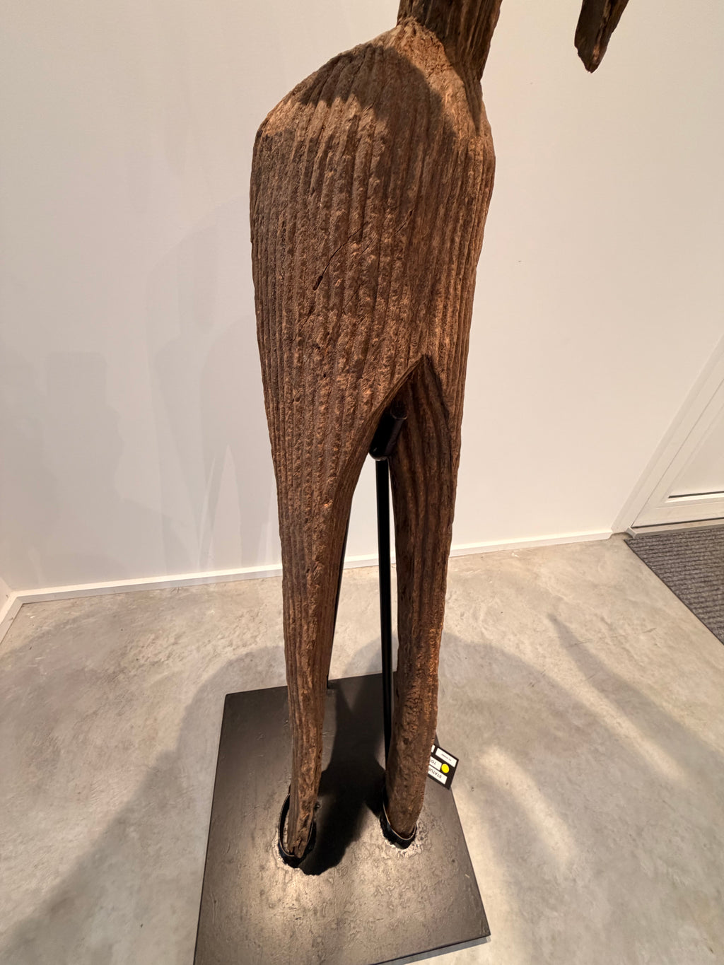 Large Anthropomorphic Moba Statue (Togo) – Monoxylous Wooden Ethnic Sculpture, West African Tribal Art