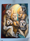 Tableau Street Art « Vanité d’Avignon » (2021) par SKEPA – Œuvre Originale Unique, Format Galerie (100 x 81 cm)