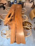 Table Monumentale "Live Edge" en Bois de Molave des Philippines