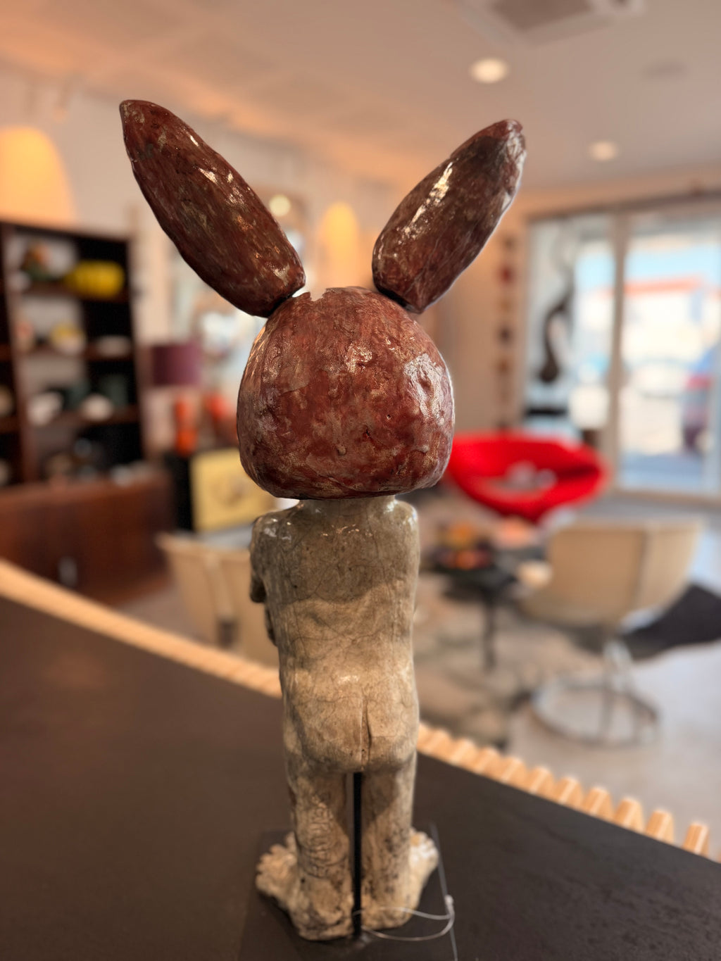 "DEAR RABBIT" Ceramic Sculpture – Original Contemporary Art by Pierre Sgamma