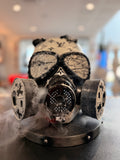 Sculpture "GAS MASK" Street Art – An exclusive creation by OPIUS | Custom Louis Vuitton x Supreme Edition