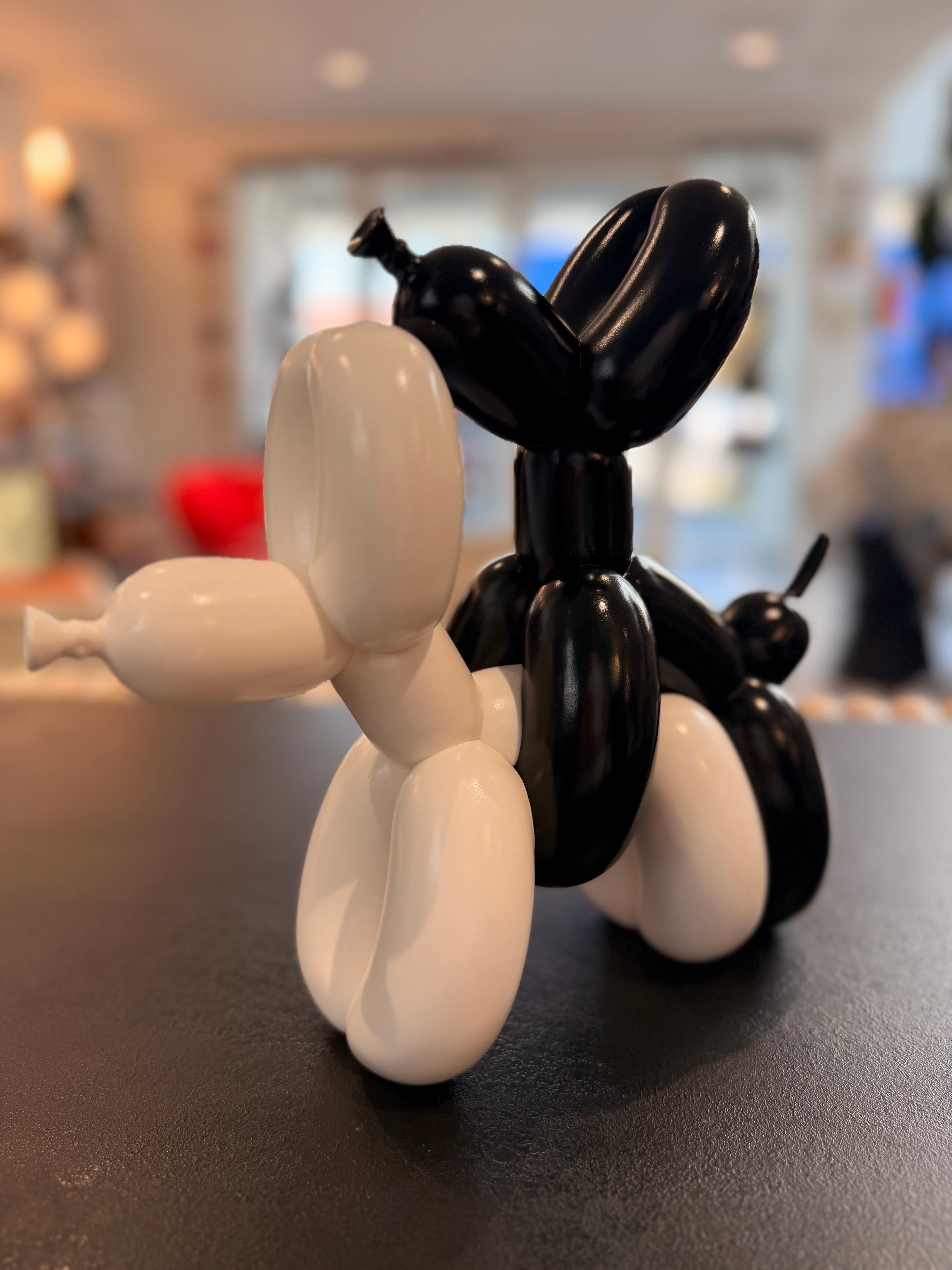 Figurine "HUMPPING BALLOON DOGS" (Black & White) – Une création d'art exclusive par Whatshisname | Mighty Jaxx