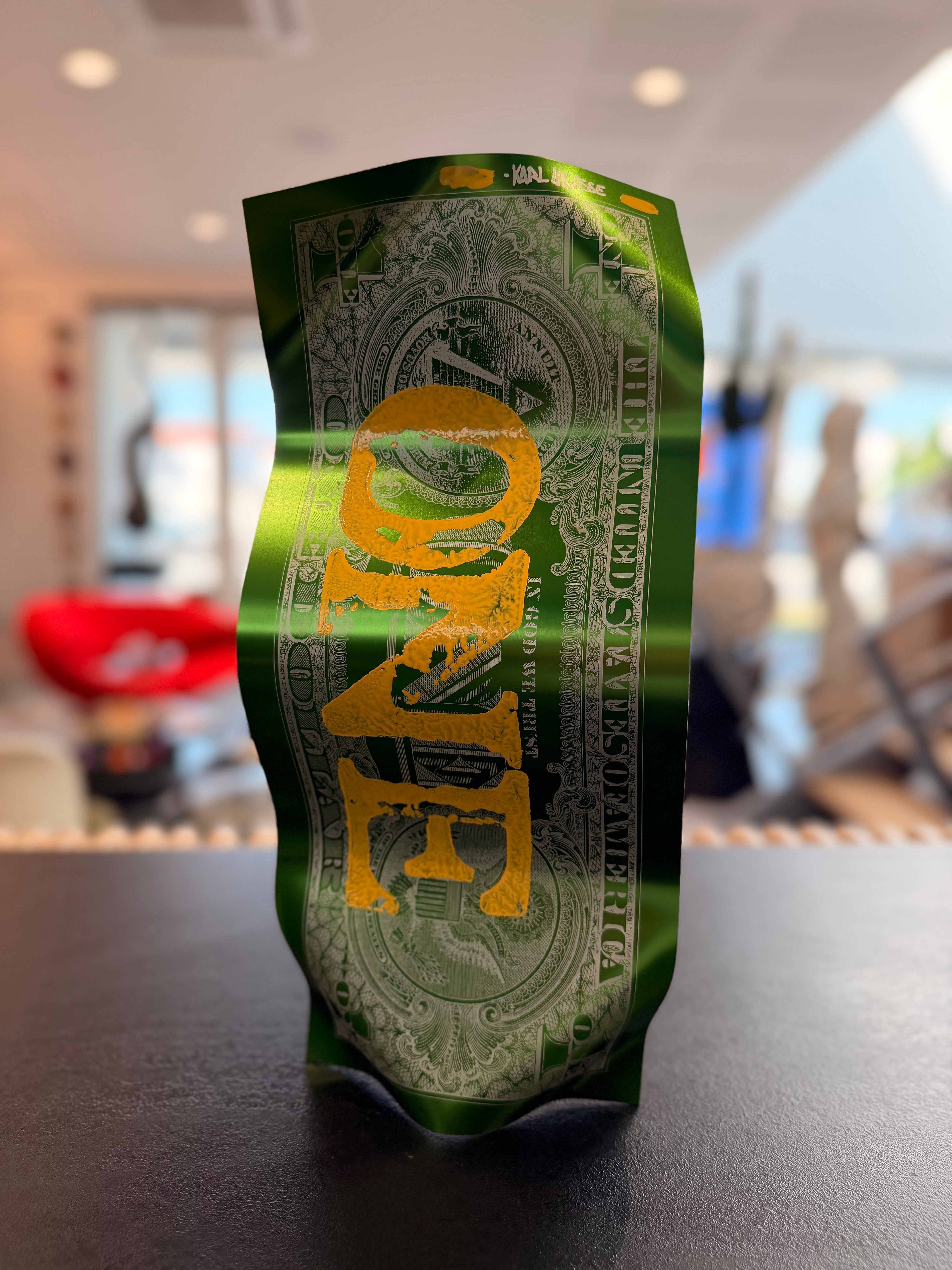 Sculpture « One Dollar » – Karl Lagasse