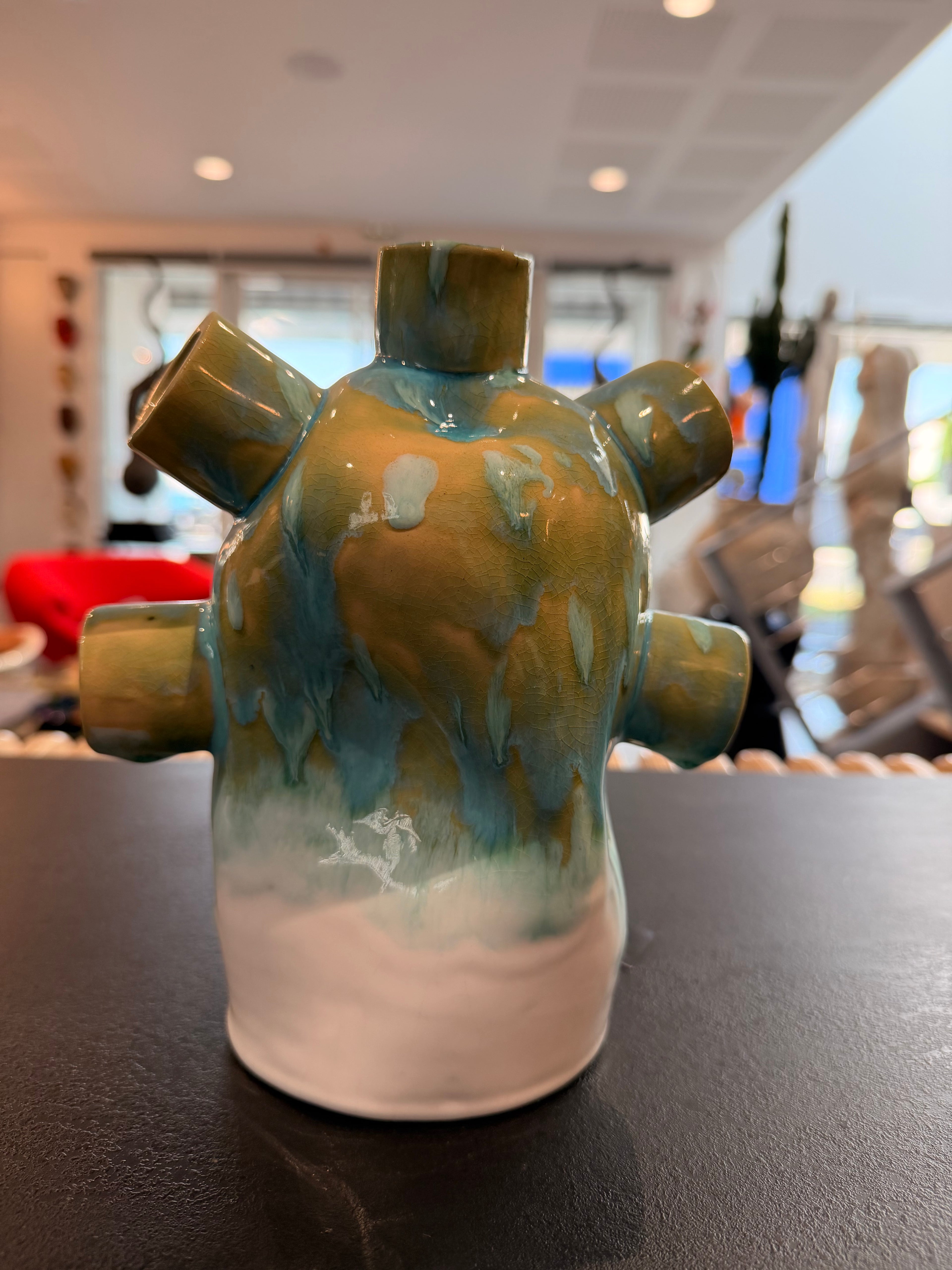 Vase Multi-Col « Écorce Céleste » – Création Unique de Christina Dal Soggio