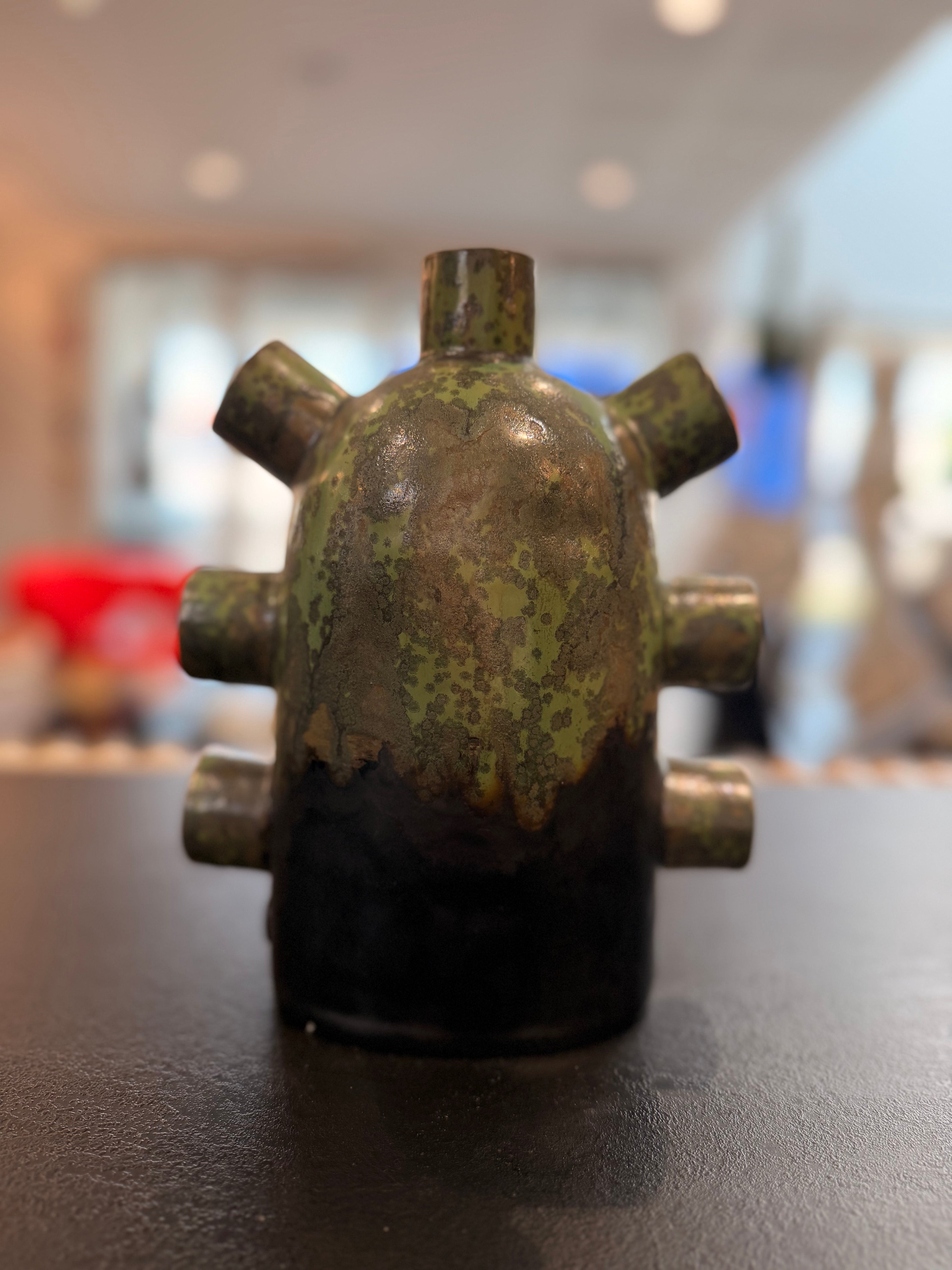 Multi-Coloured "Terre de Feu" Vase – Unique Creation by Christina Dal Soggio (2021)
