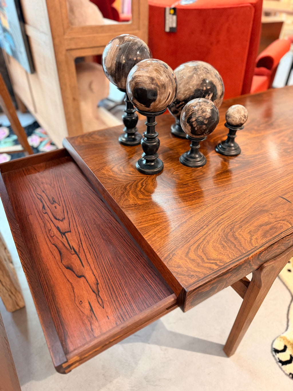 Table Basse de Salon Extensible en Palissandre de Rio – Danemark (Johannes Andersen)