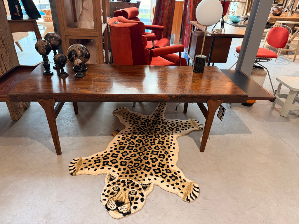 Table Basse de Salon Extensible en Palissandre de Rio – Danemark (Johannes Andersen)