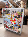 « Pop Art Comic Strip » – Chariot de Bord Aéronautique Authentique