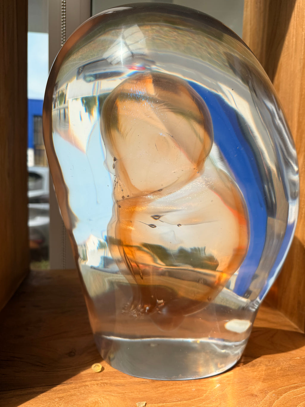 "Embryo" Murano Glass Sculpture – Masterpiece signed by Pino Signoretto (1944-2017)