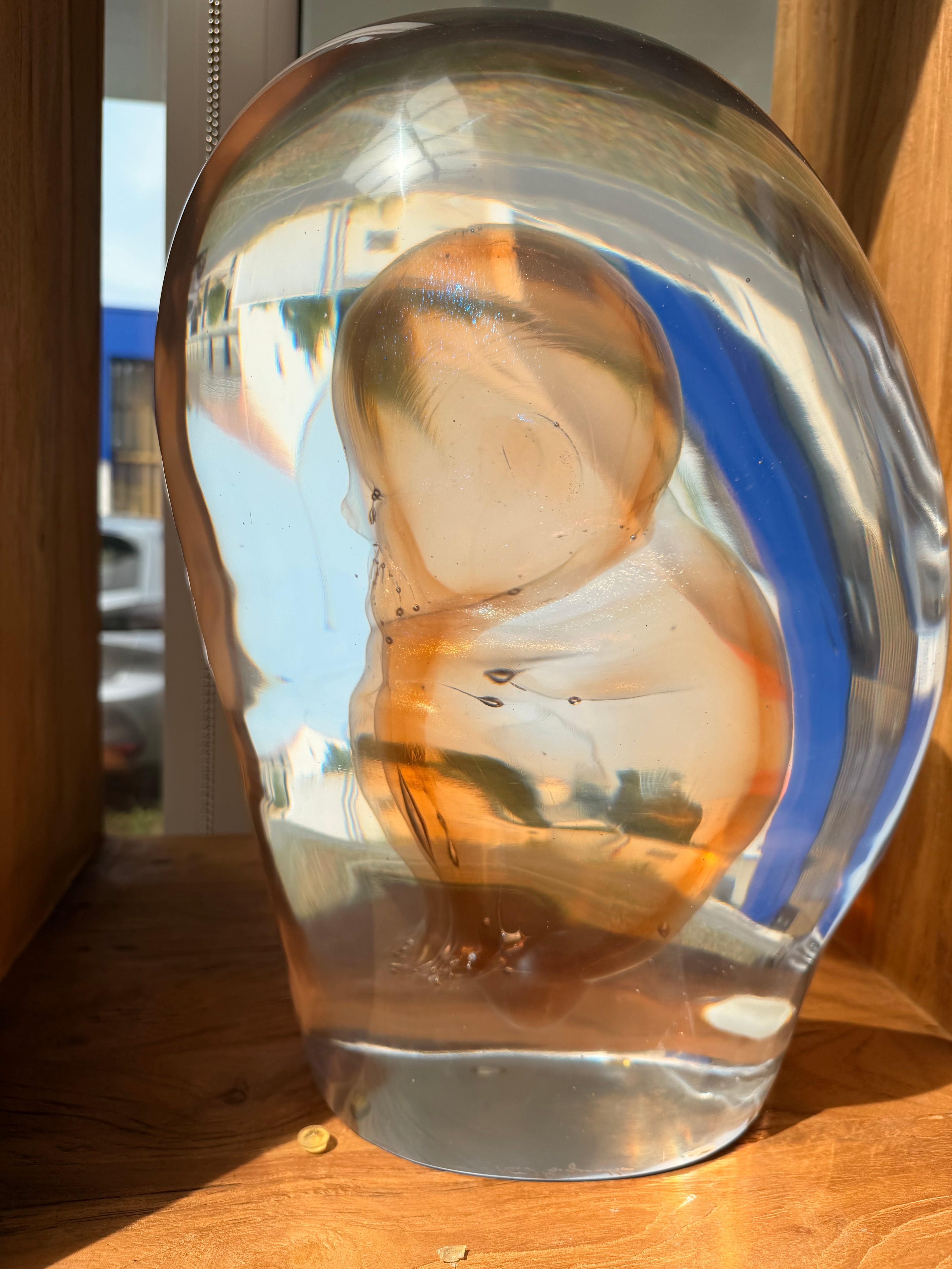 "Embryo" Murano Glass Sculpture – Masterpiece signed by Pino Signoretto (1944-2017)