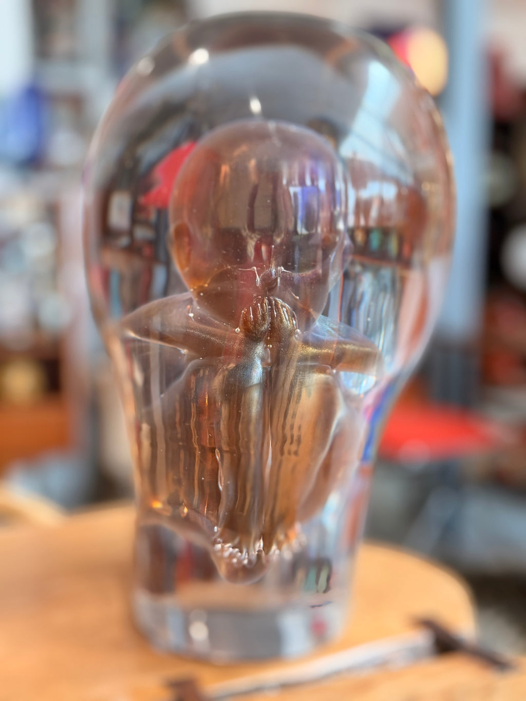 "Embryo" Murano Glass Sculpture – Masterpiece signed by Pino Signoretto (1944-2017)