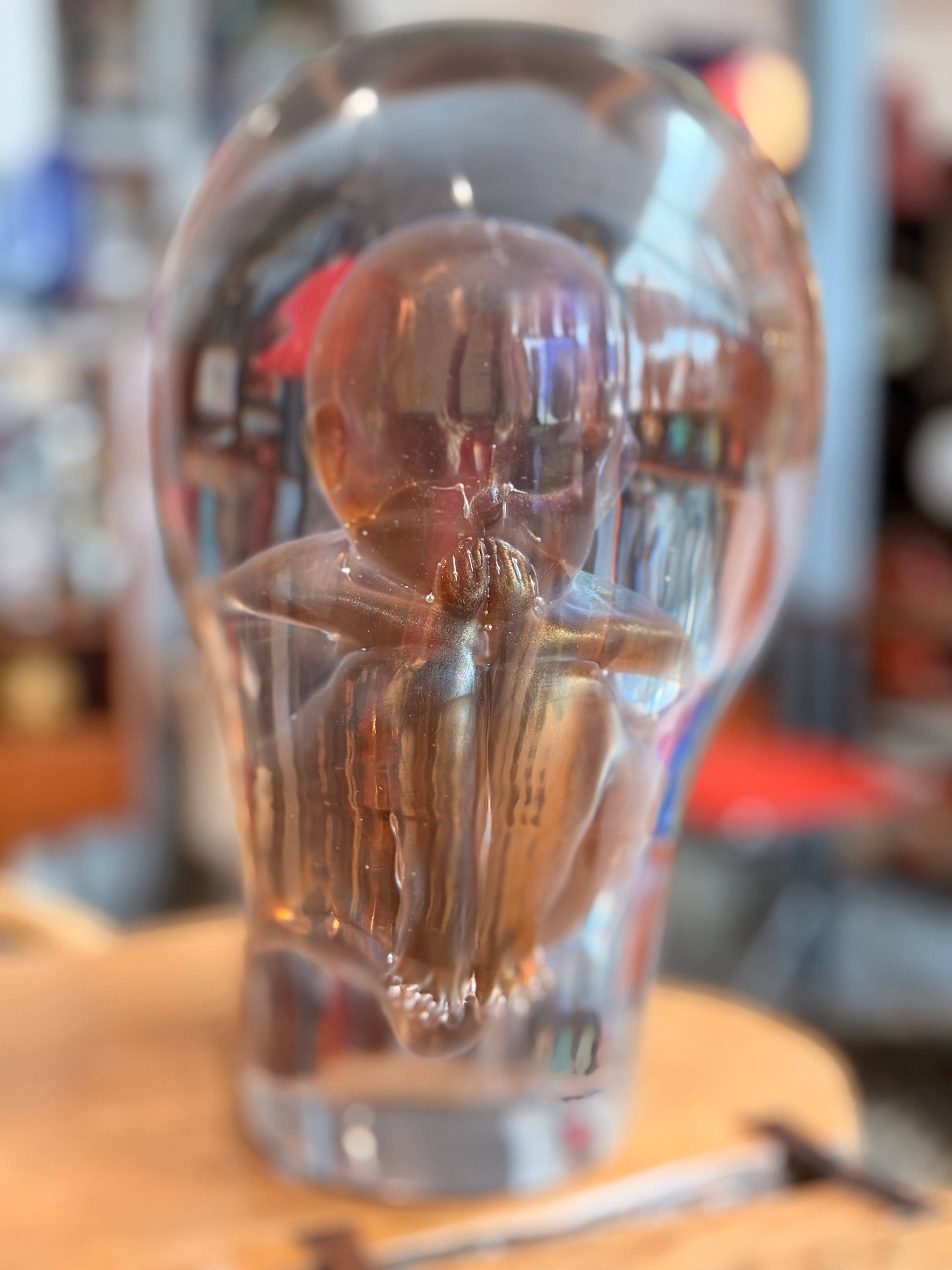 "Embryo" Murano Glass Sculpture – Masterpiece signed by Pino Signoretto (1944-2017)