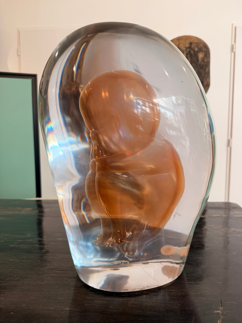 "Embryo" Murano Glass Sculpture – Masterpiece signed by Pino Signoretto (1944-2017)