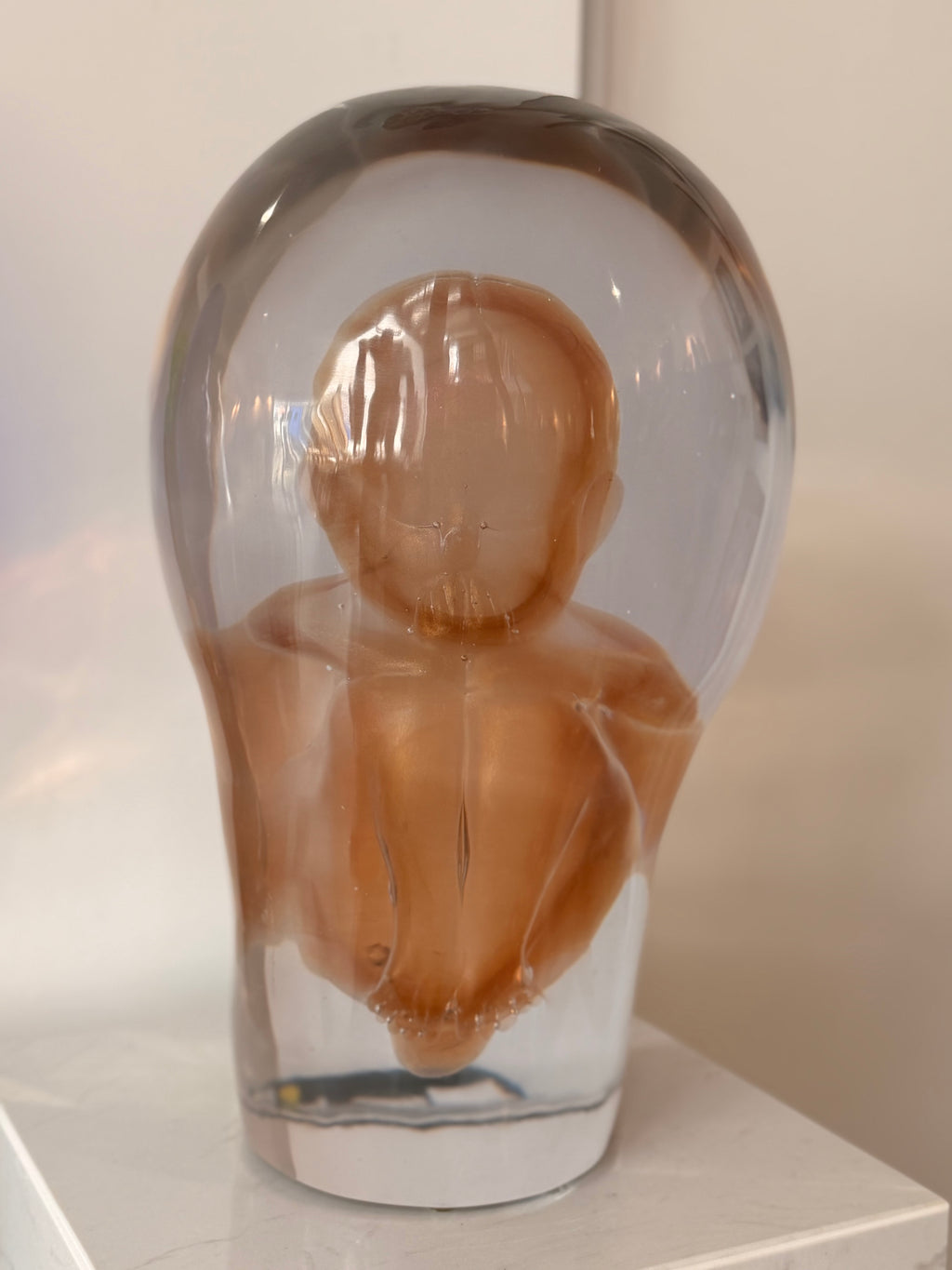 "Embryo" Murano Glass Sculpture – Masterpiece signed by Pino Signoretto (1944-2017)