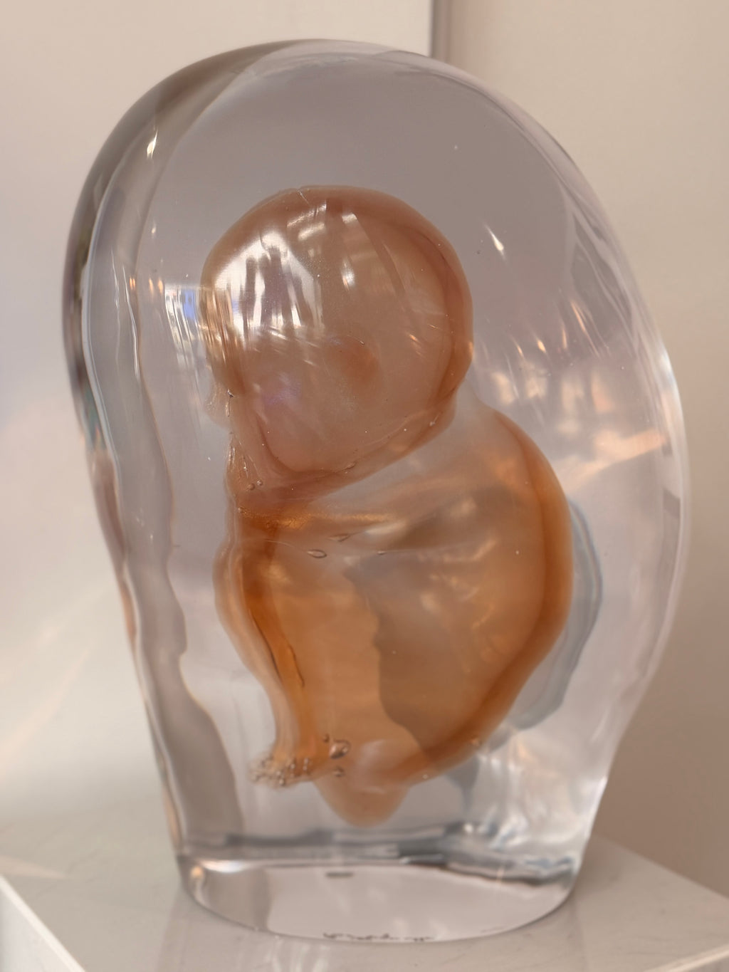 "Embryo" Murano Glass Sculpture – Masterpiece signed by Pino Signoretto (1944-2017)