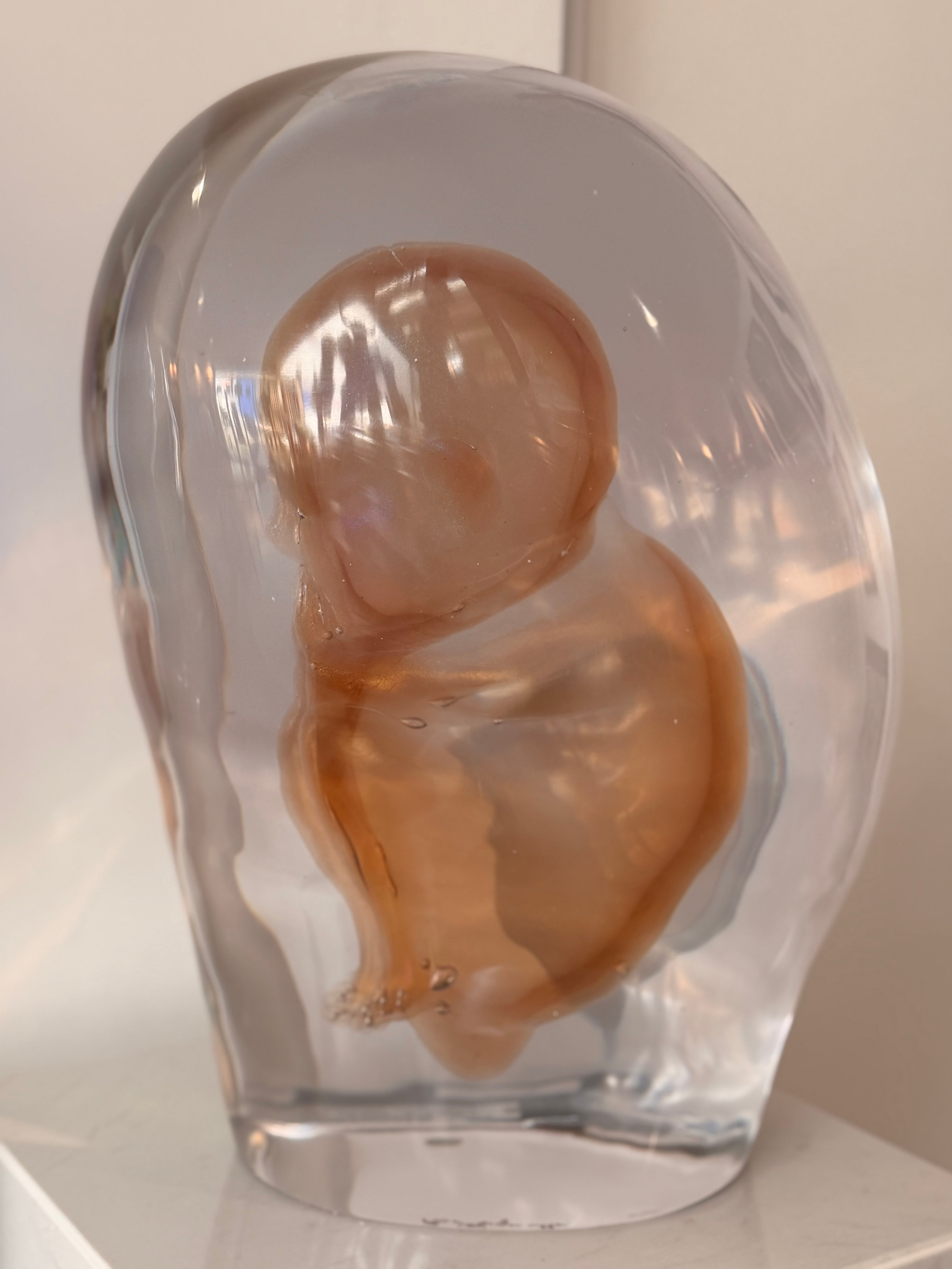 "Embryo" Murano Glass Sculpture – Masterpiece signed by Pino Signoretto (1944-2017)