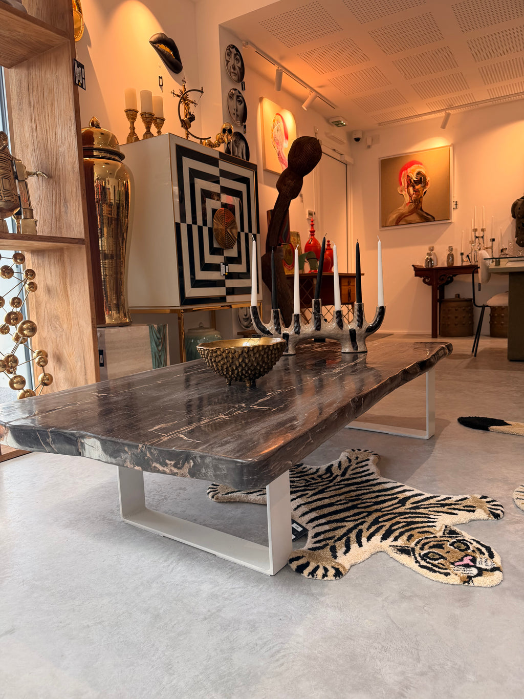 Exceptional Petrified Wood (Fossil) Coffee Table – Unique Piece