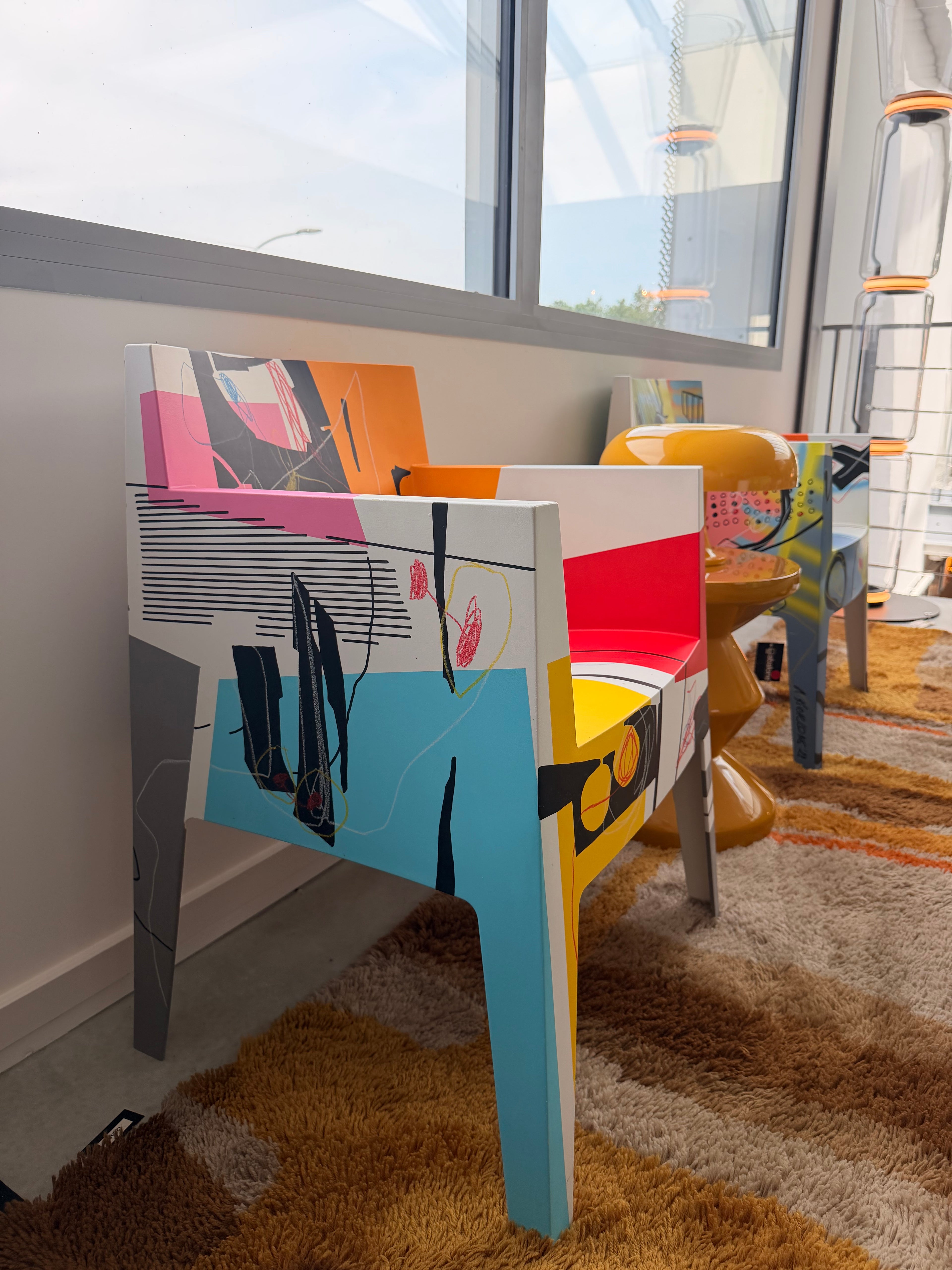 "Toy" Armchair by Starck x Driade – Unique Piece by Anne Kiesecoms (2022)