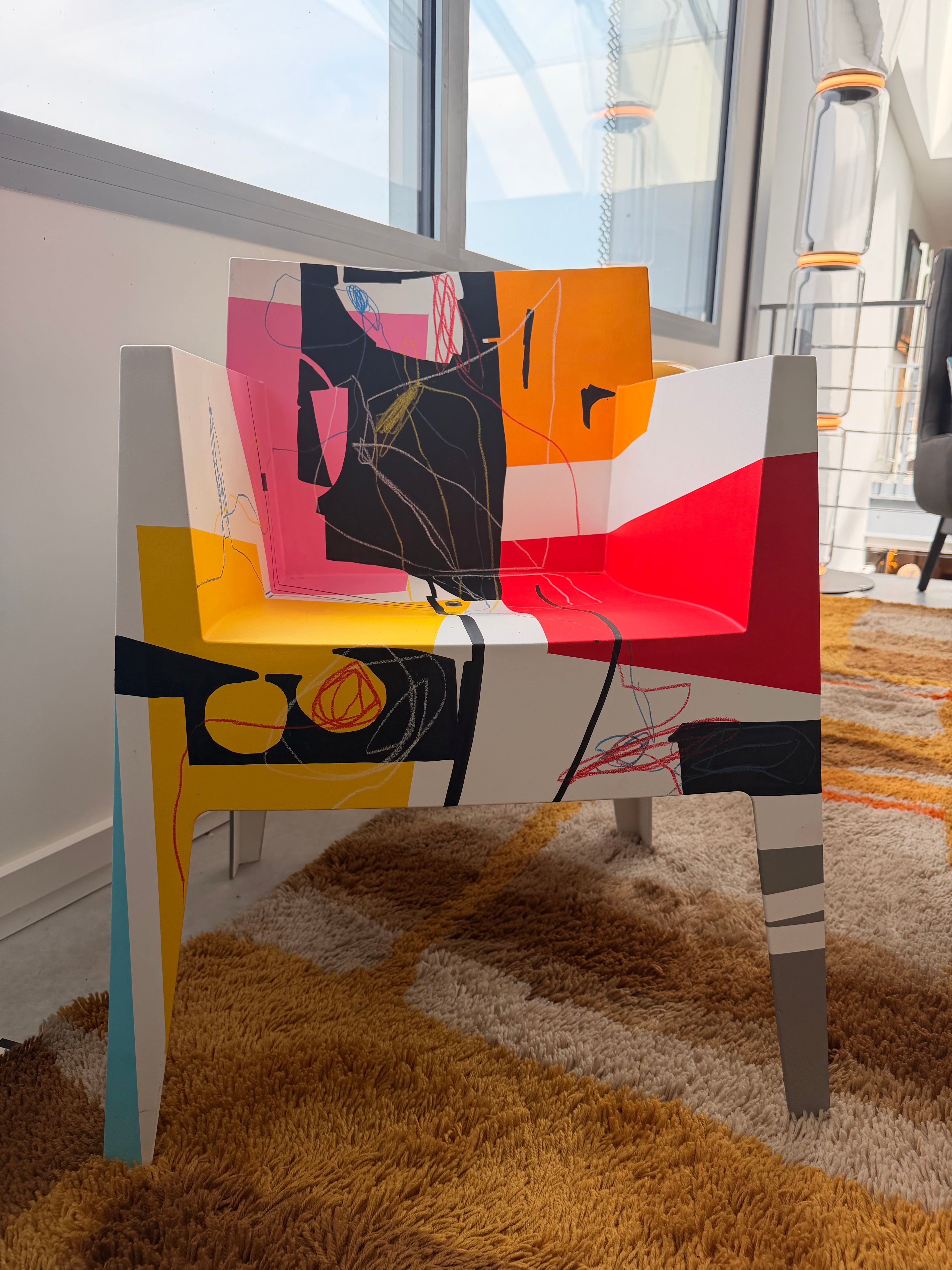 "Toy" Armchair by Starck x Driade – Unique Piece by Anne Kiesecoms (2022)