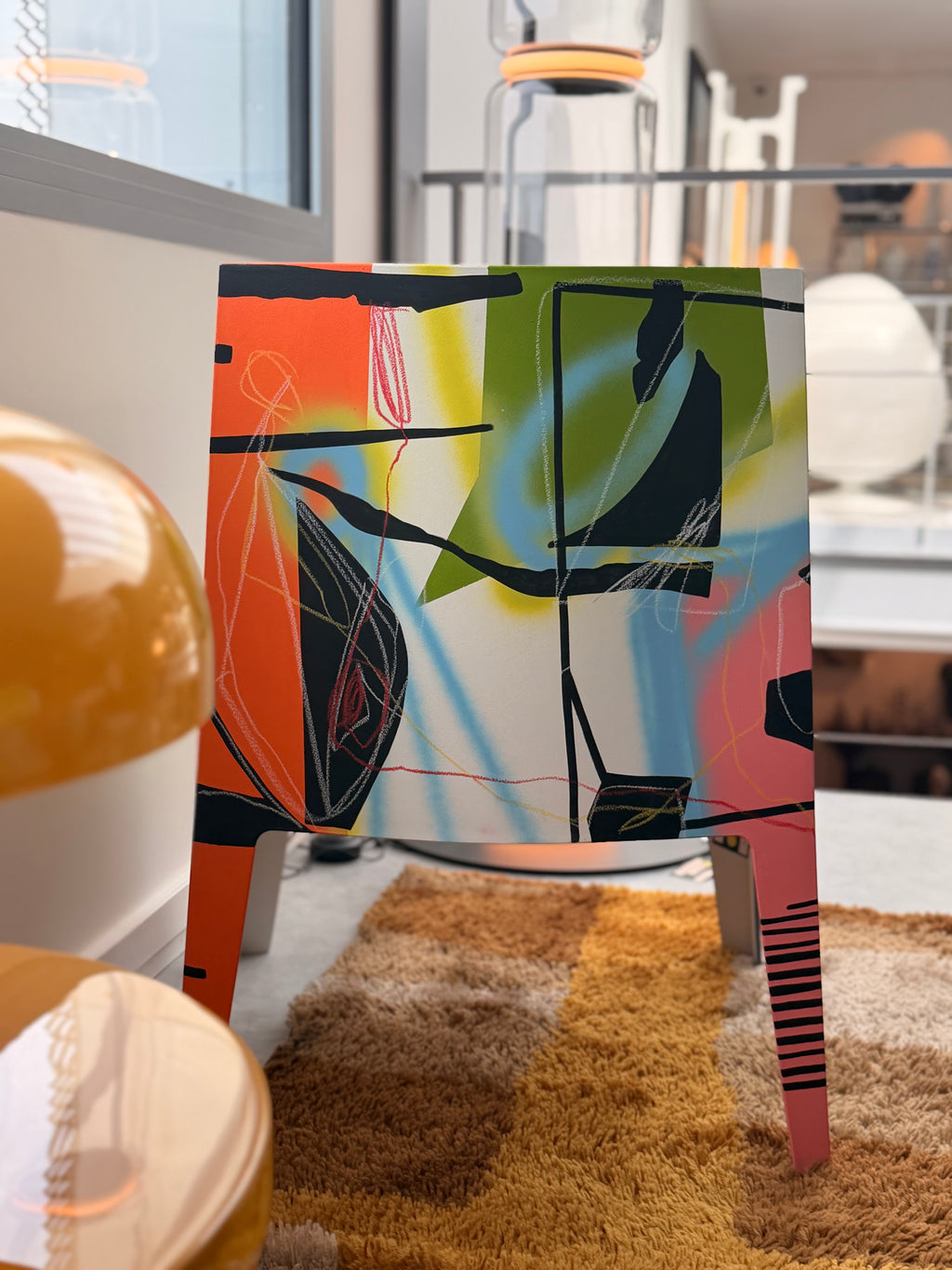 Fauteuil "Toy" Starck x Driade – Pièce Unique "Art Brut" & Graffiti (2022)