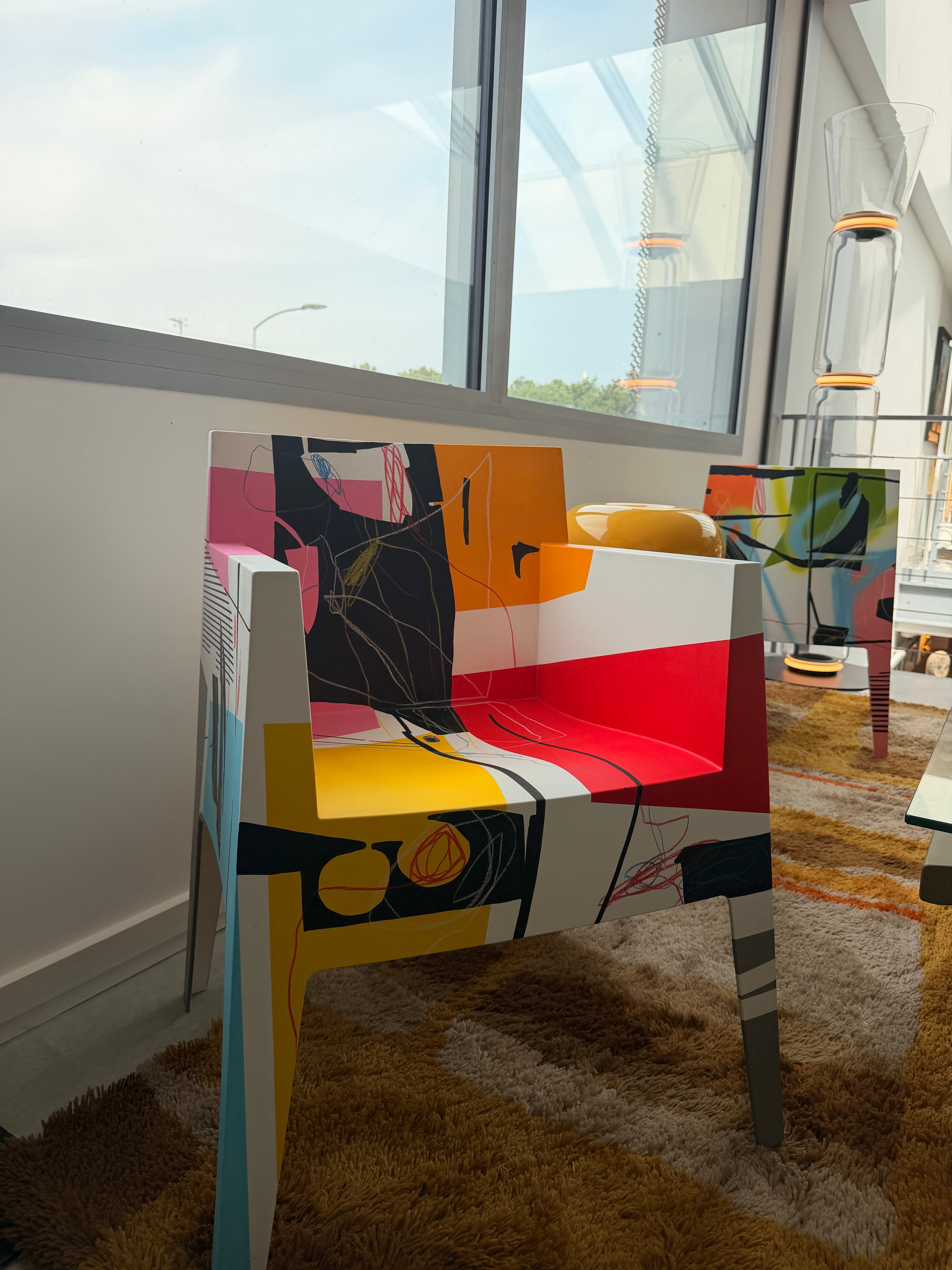 "Toy" Armchair by Starck x Driade – Unique Piece by Anne Kiesecoms (2022)