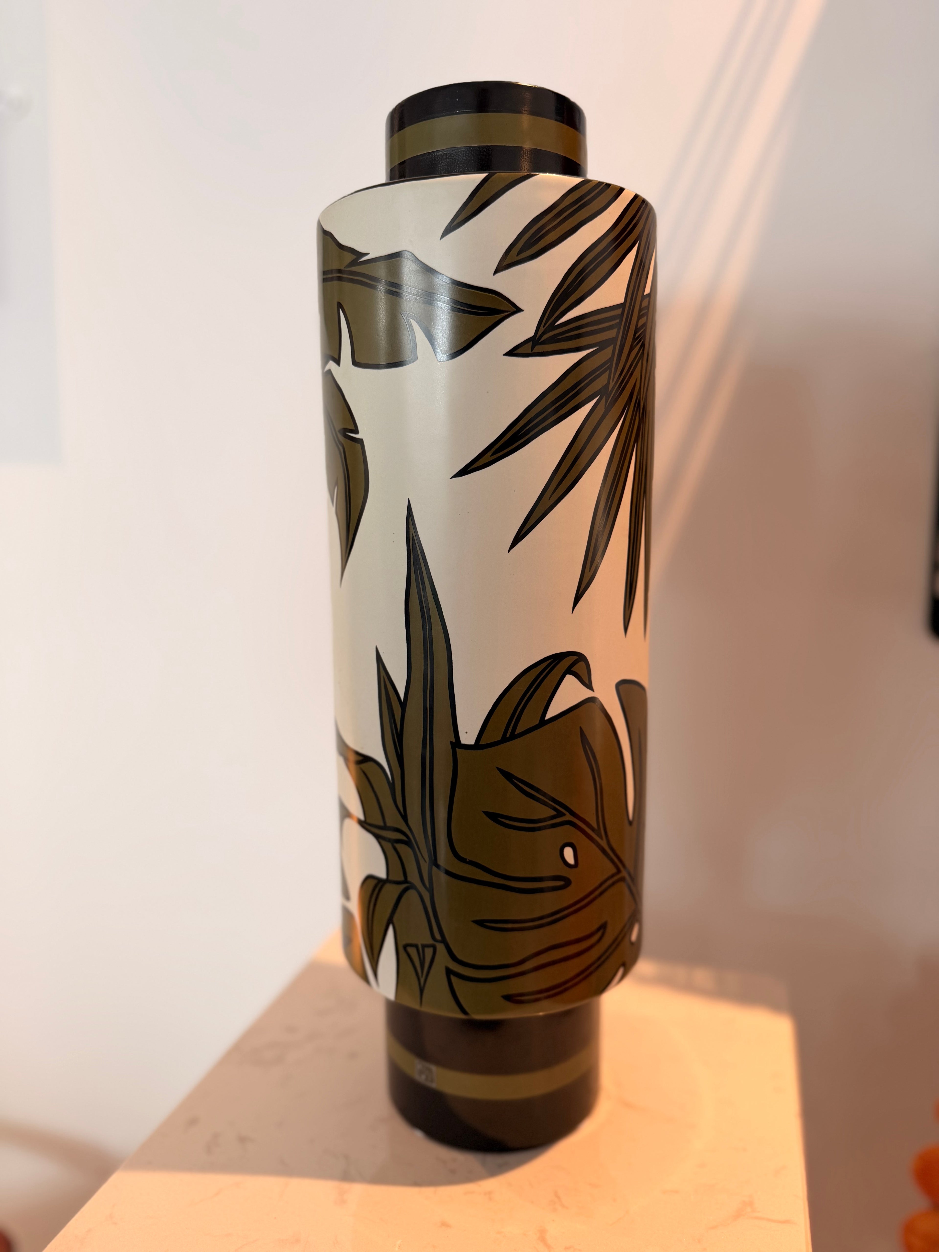 Vase Colonne "Jungle" en Céramique – Nicolas Blandin