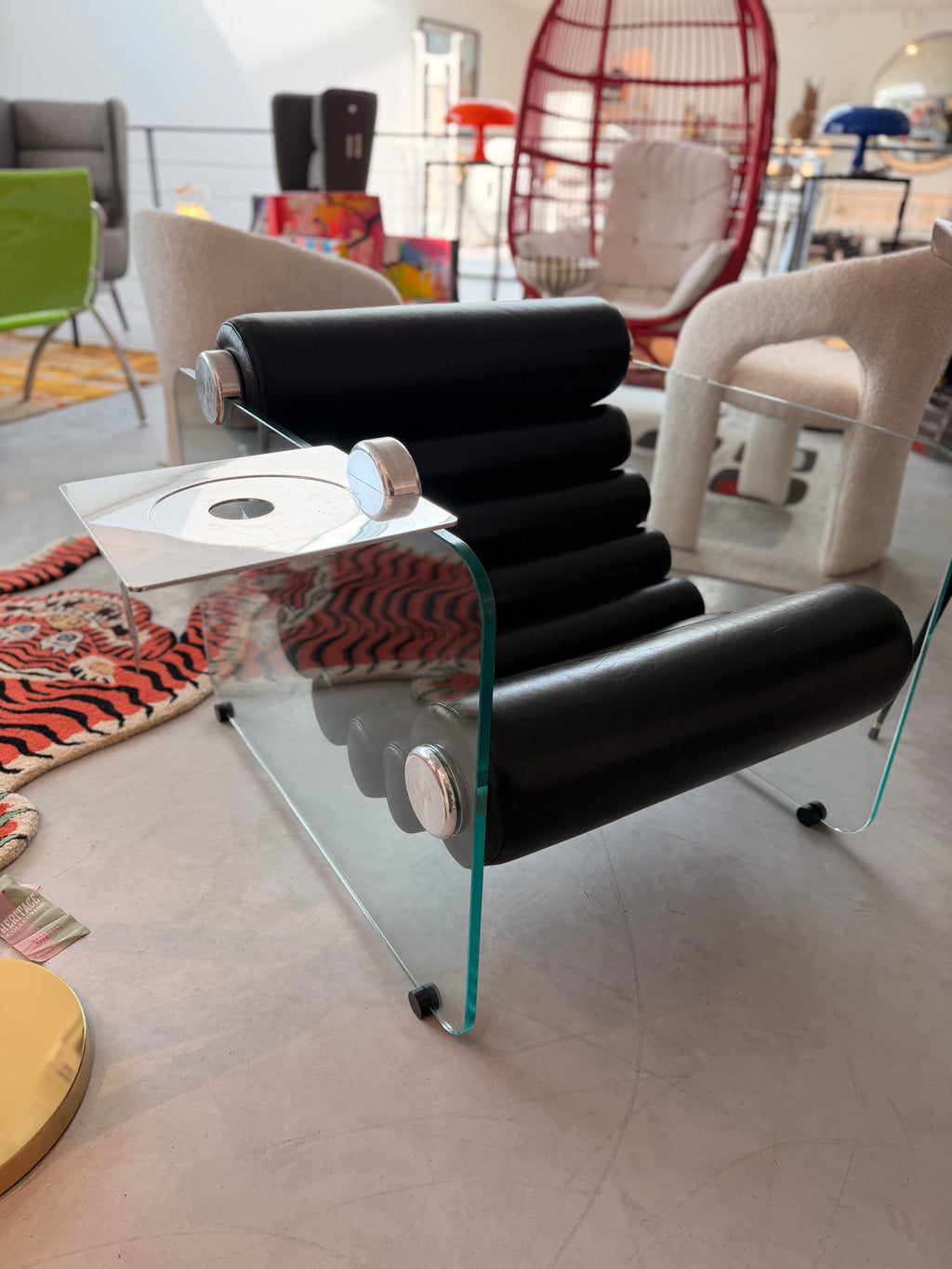 Fauteuil "Hyaline" & Sa Tablette – Fabio Lenci pour Comfort (1968)