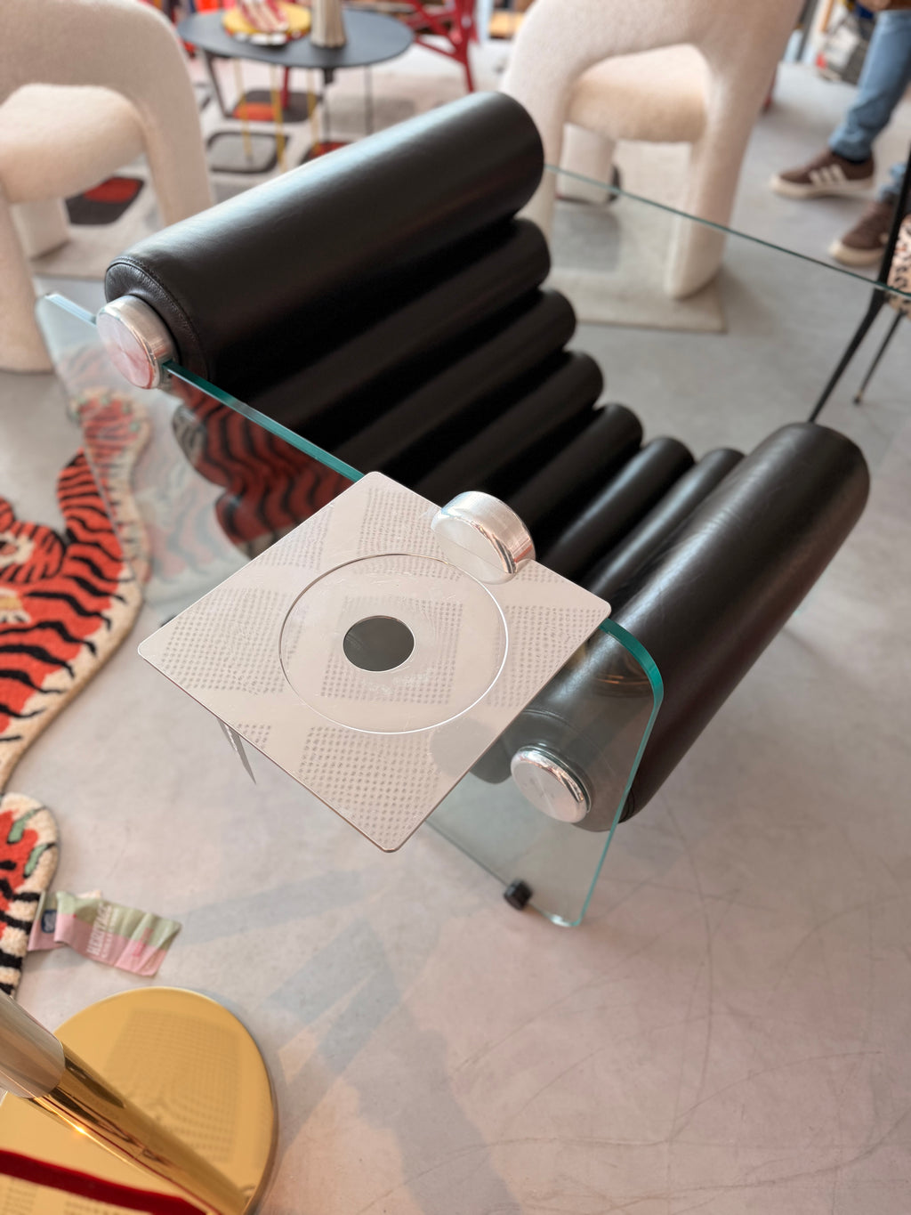 Fauteuil "Hyaline" & Sa Tablette – Fabio Lenci pour Comfort (1968)