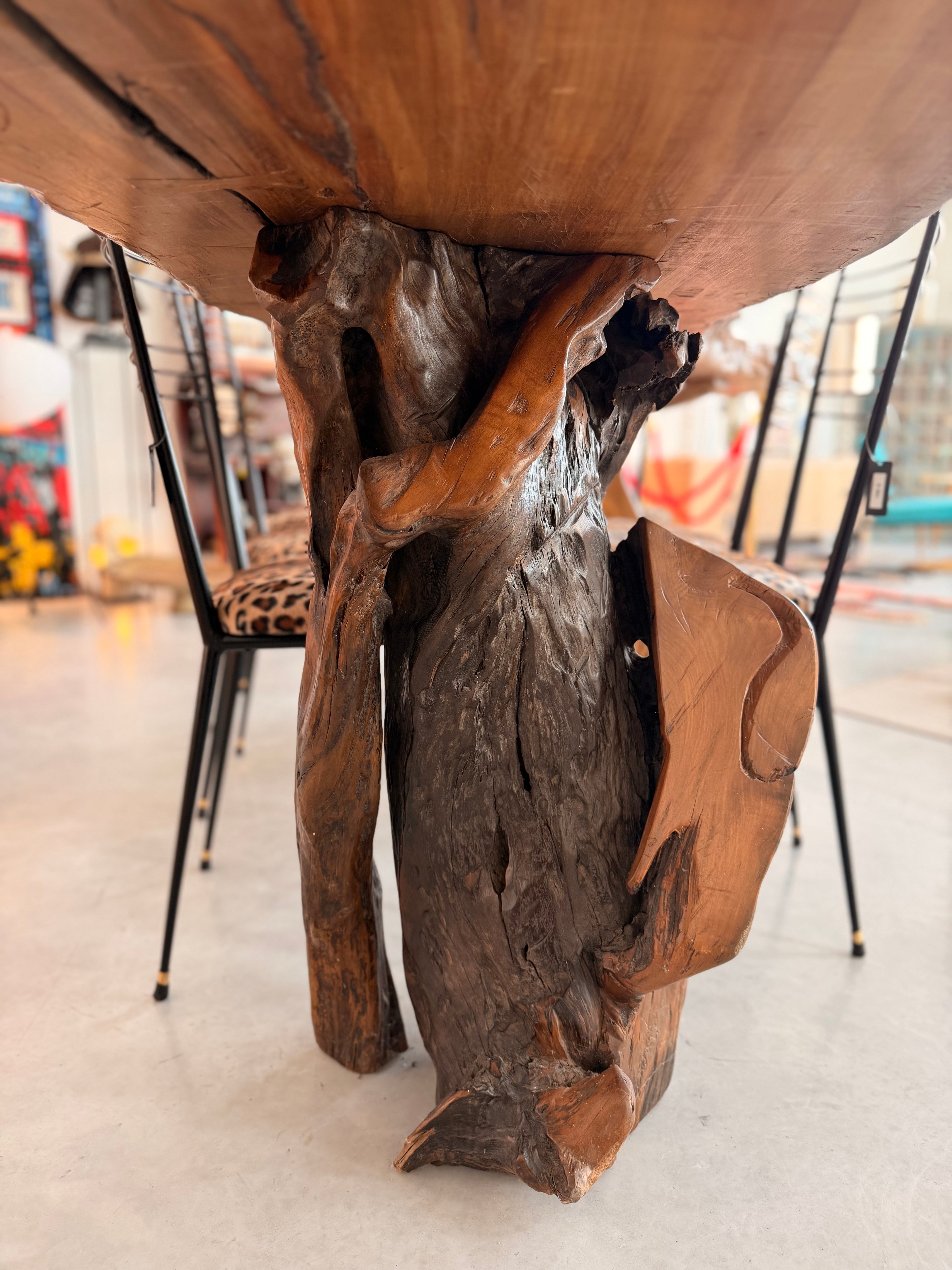 Table de Repas Sculpturale "Live Edge" en Bois de Molave – Philippines
